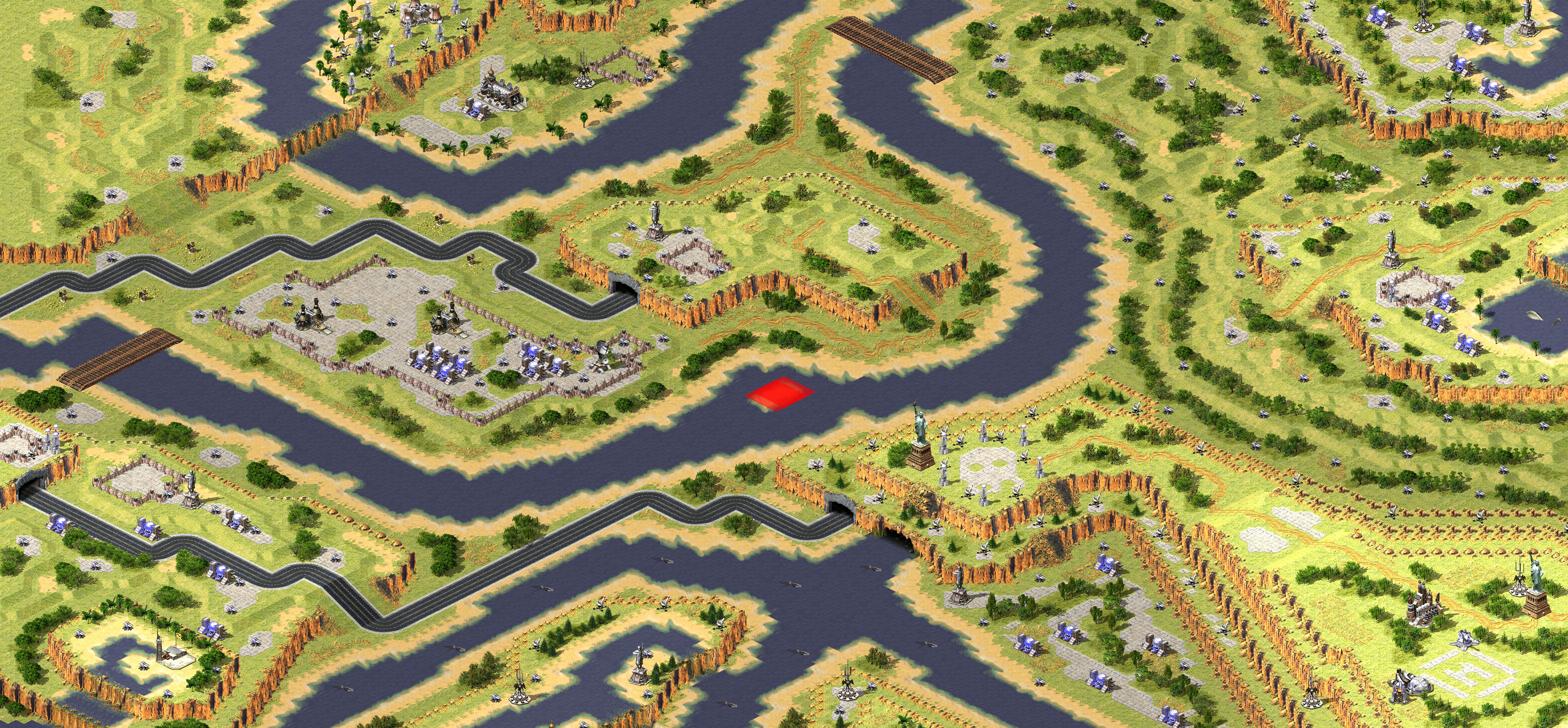 Rendered map: Waves