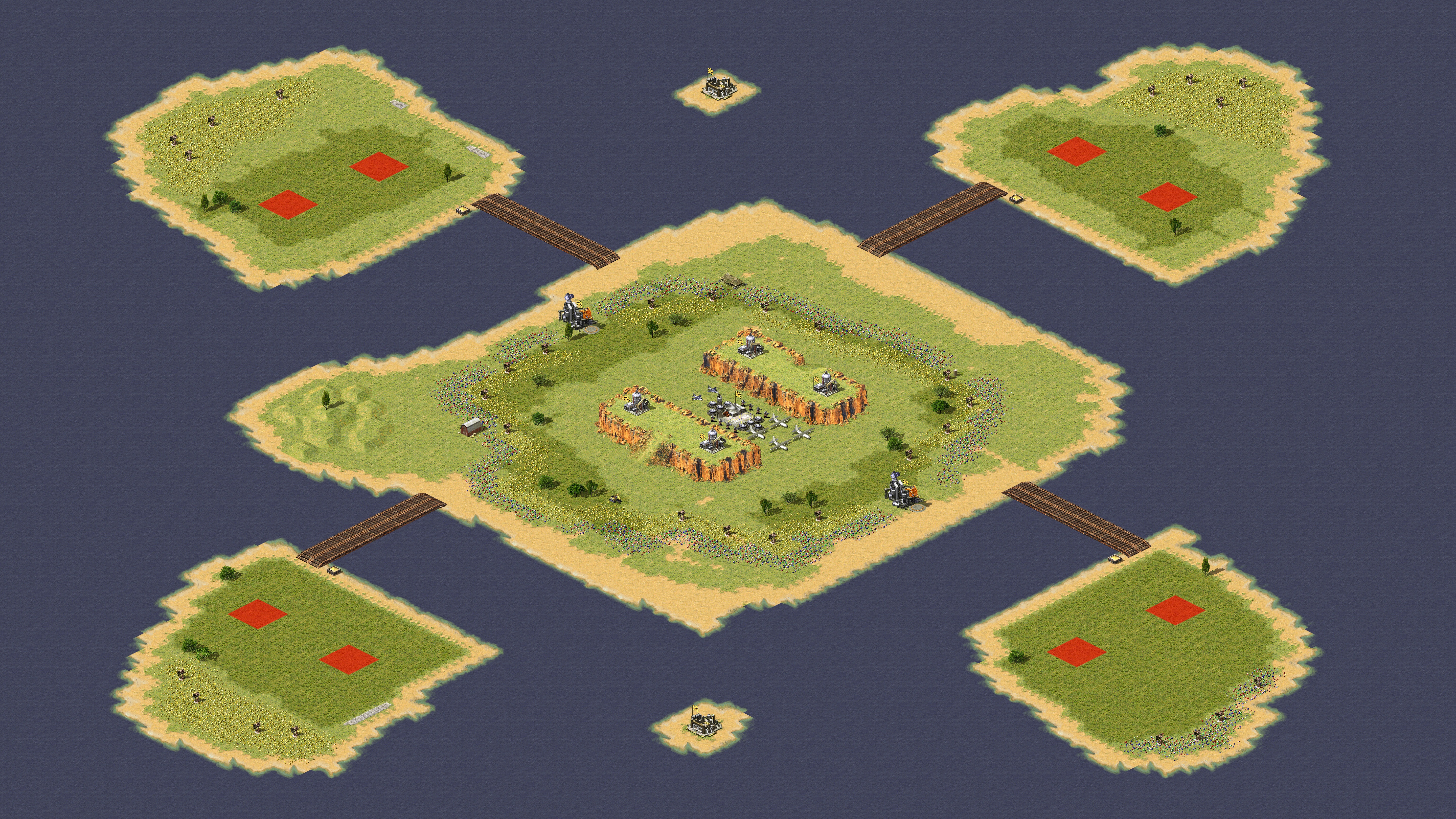 Rendered map: Two Players One Island