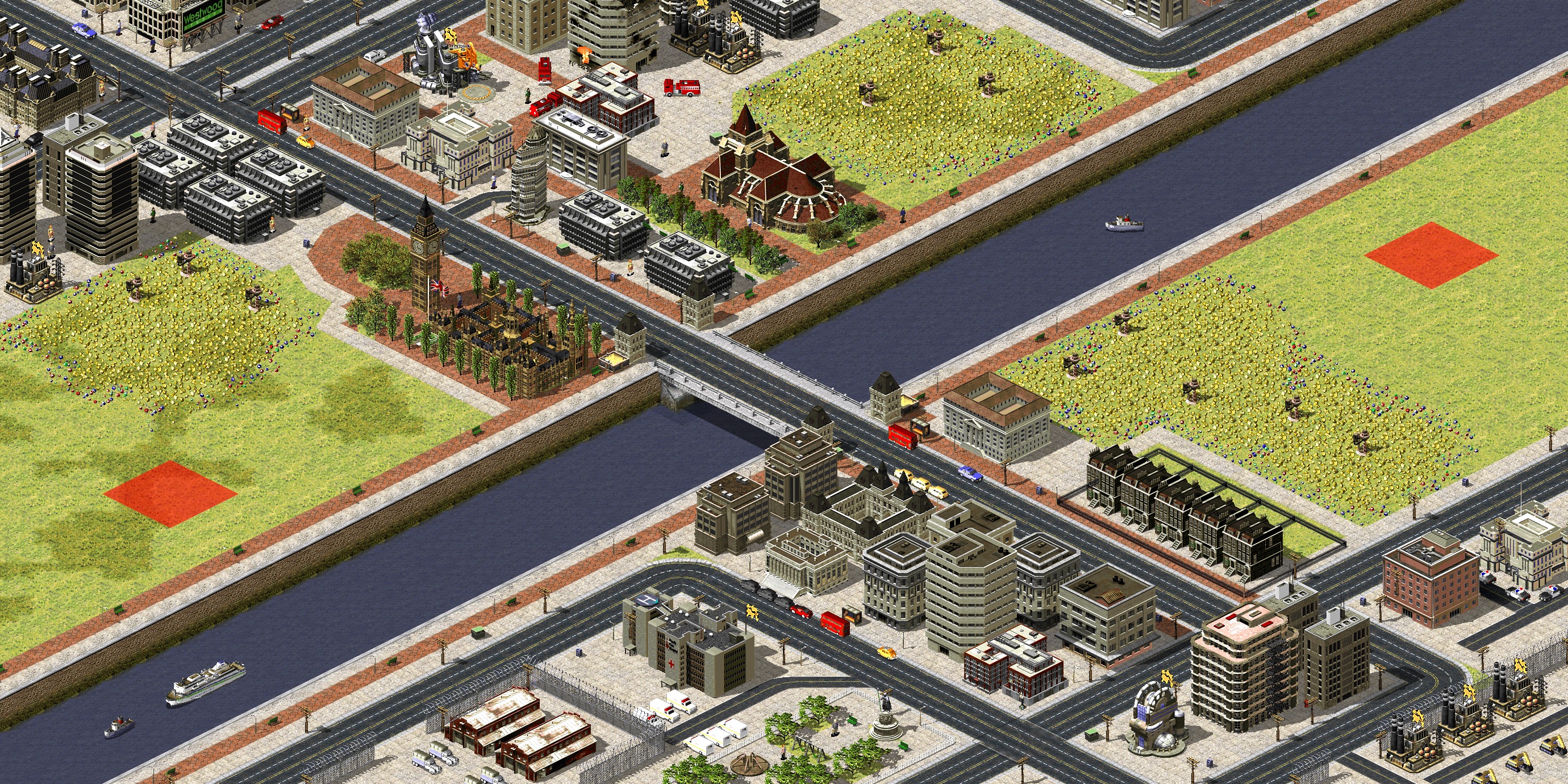 Rendered map: London