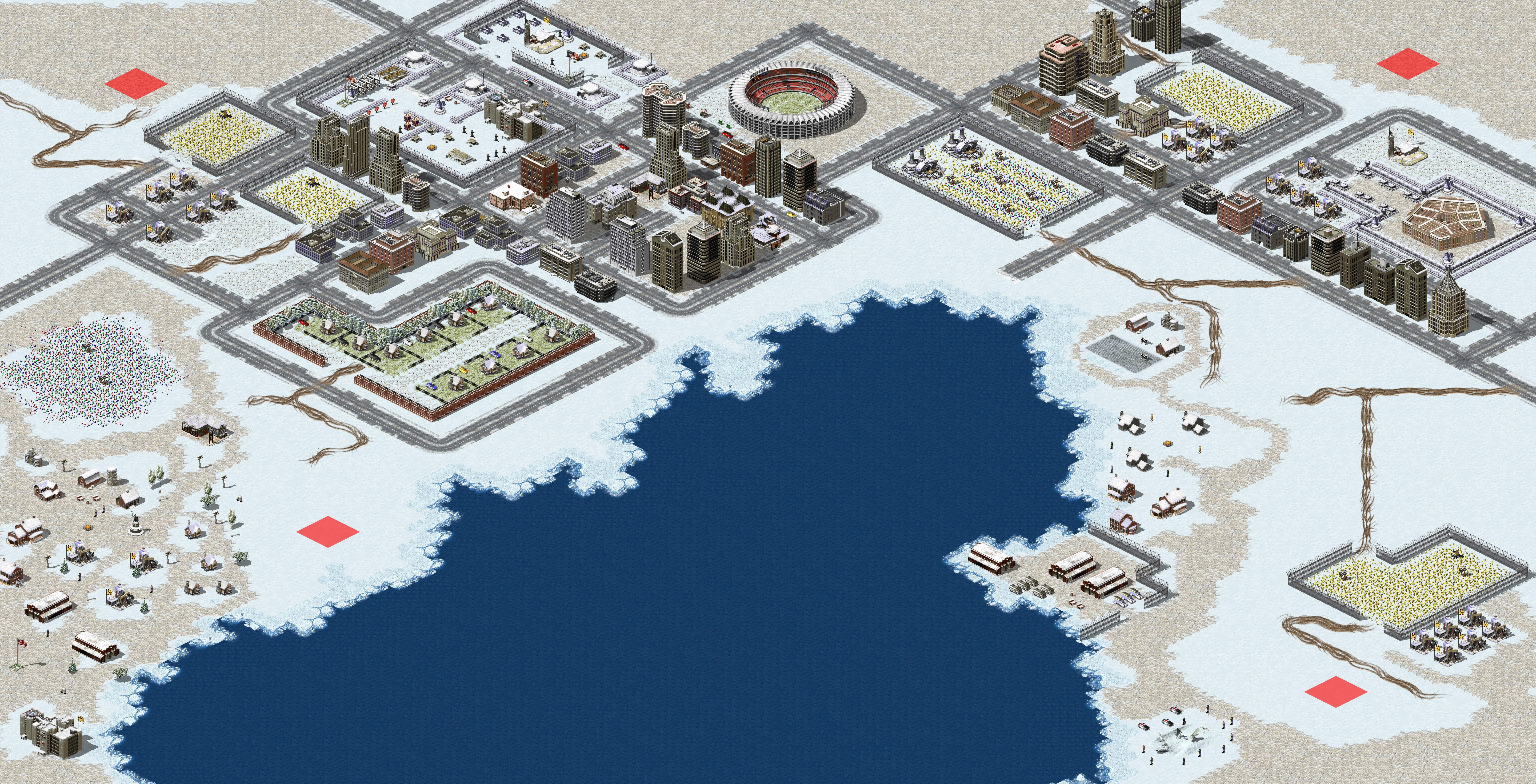 Rendered map: Urban Isolation