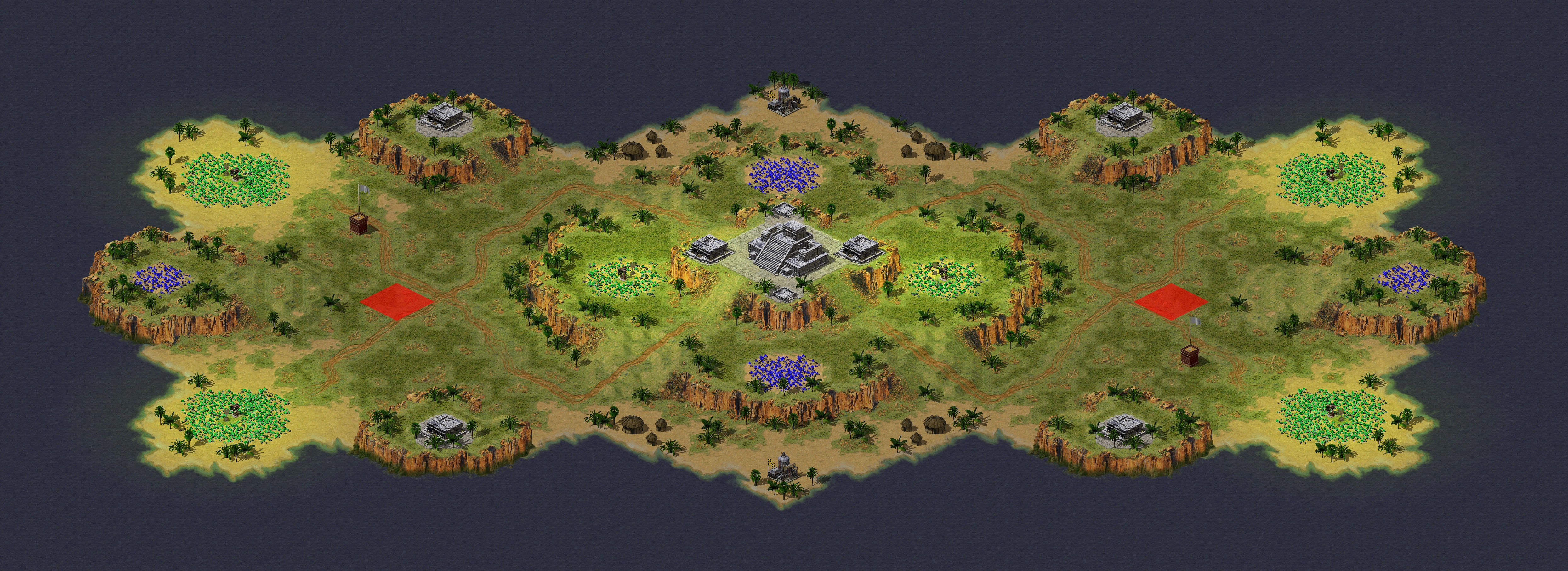 Rendered map: Official Tournament Map A