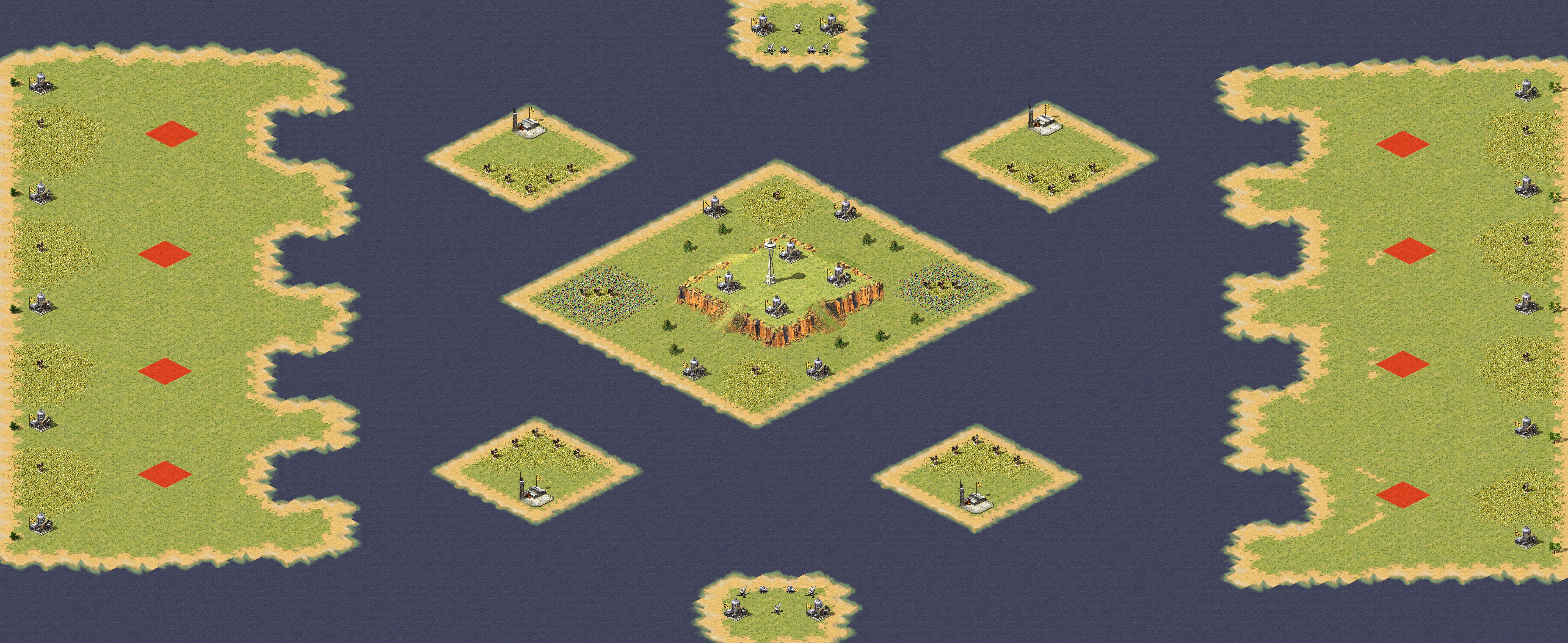 Rendered map: Naval 4v4 Showdown