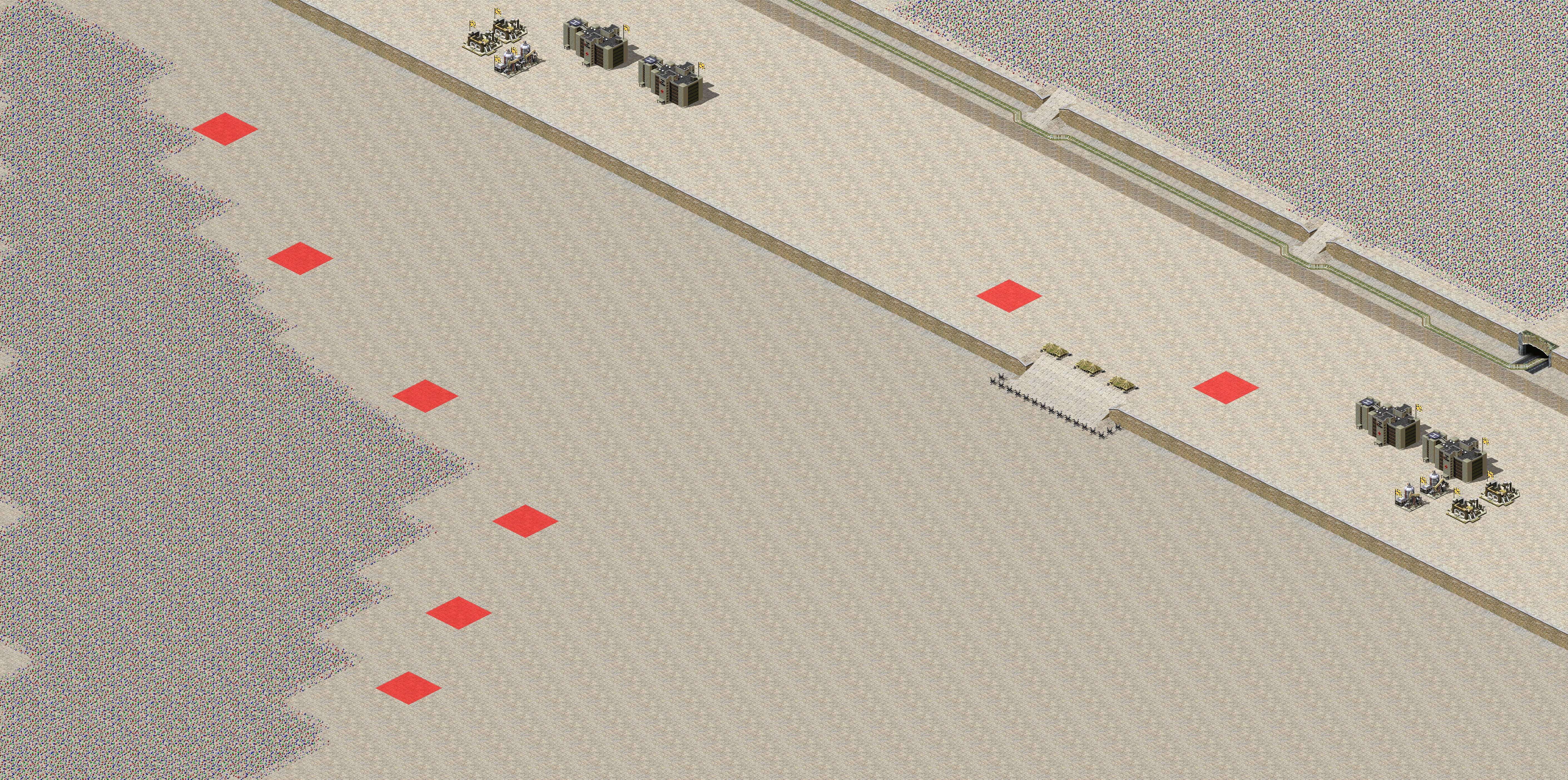 Rendered map: 2 Allied 6 Soviet