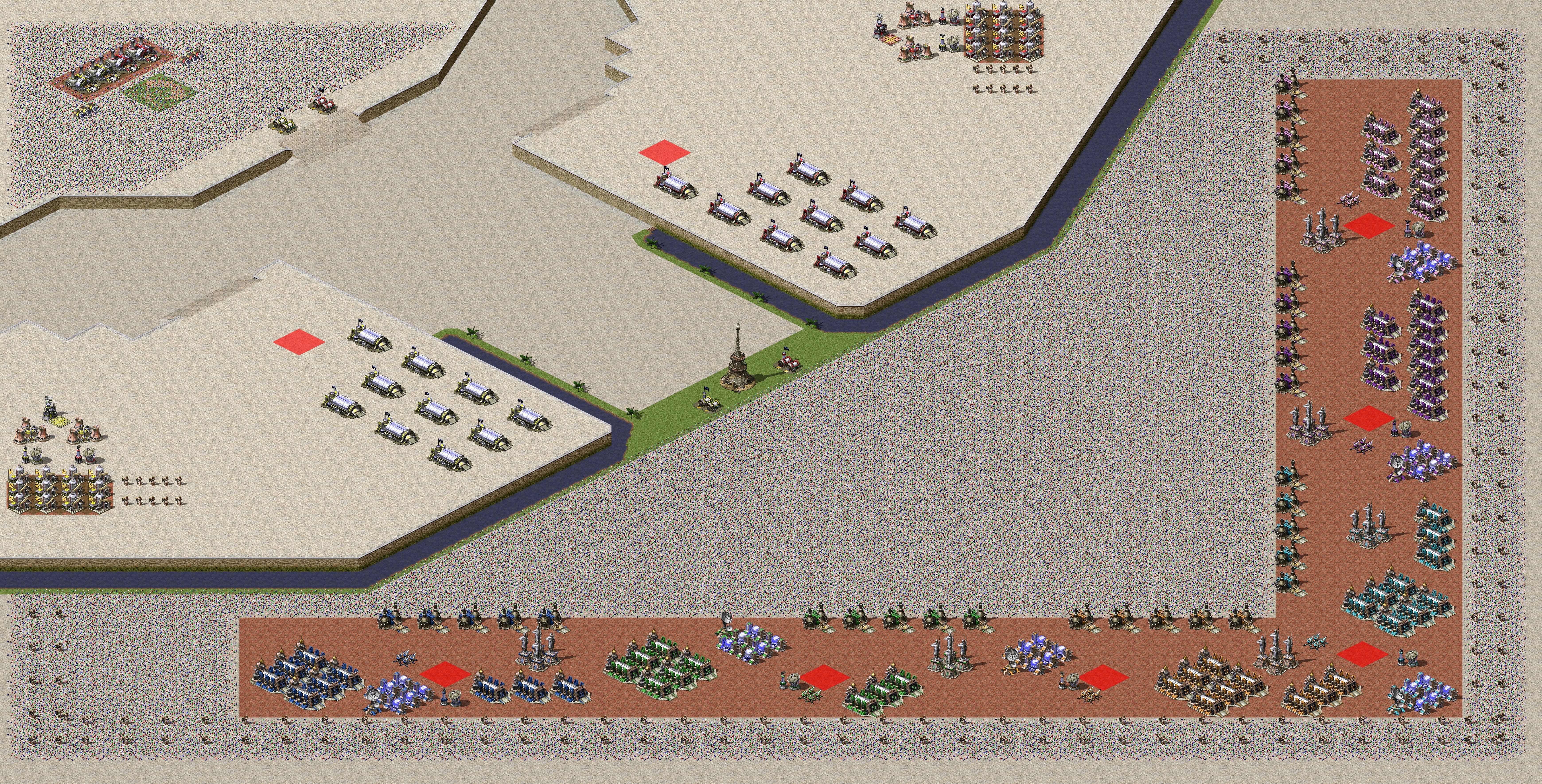Rendered map: 2 French 6 Yuri Tower (Siege)