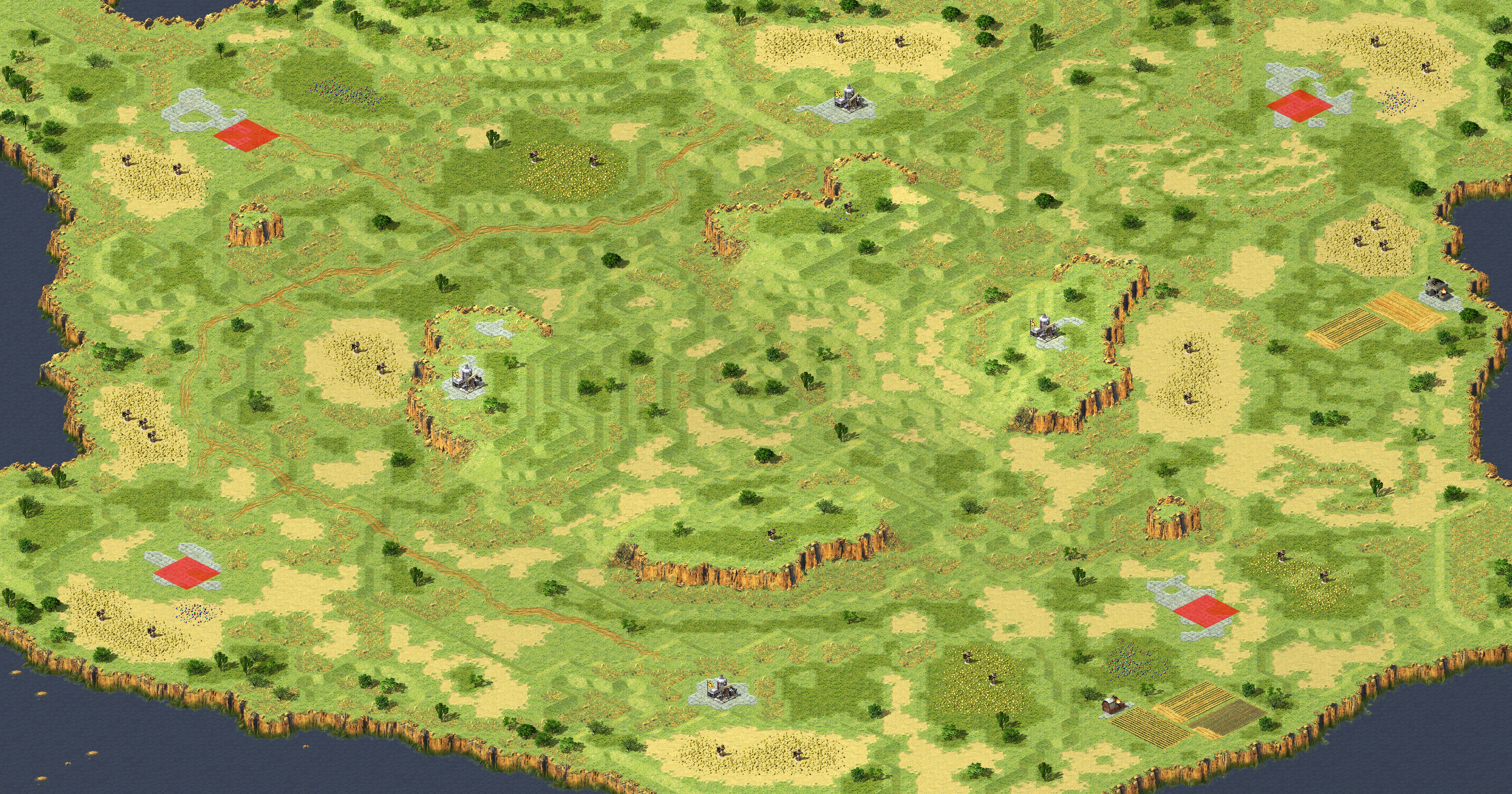 Rendered map: [4] Heaven and Hell (PreCaptured)