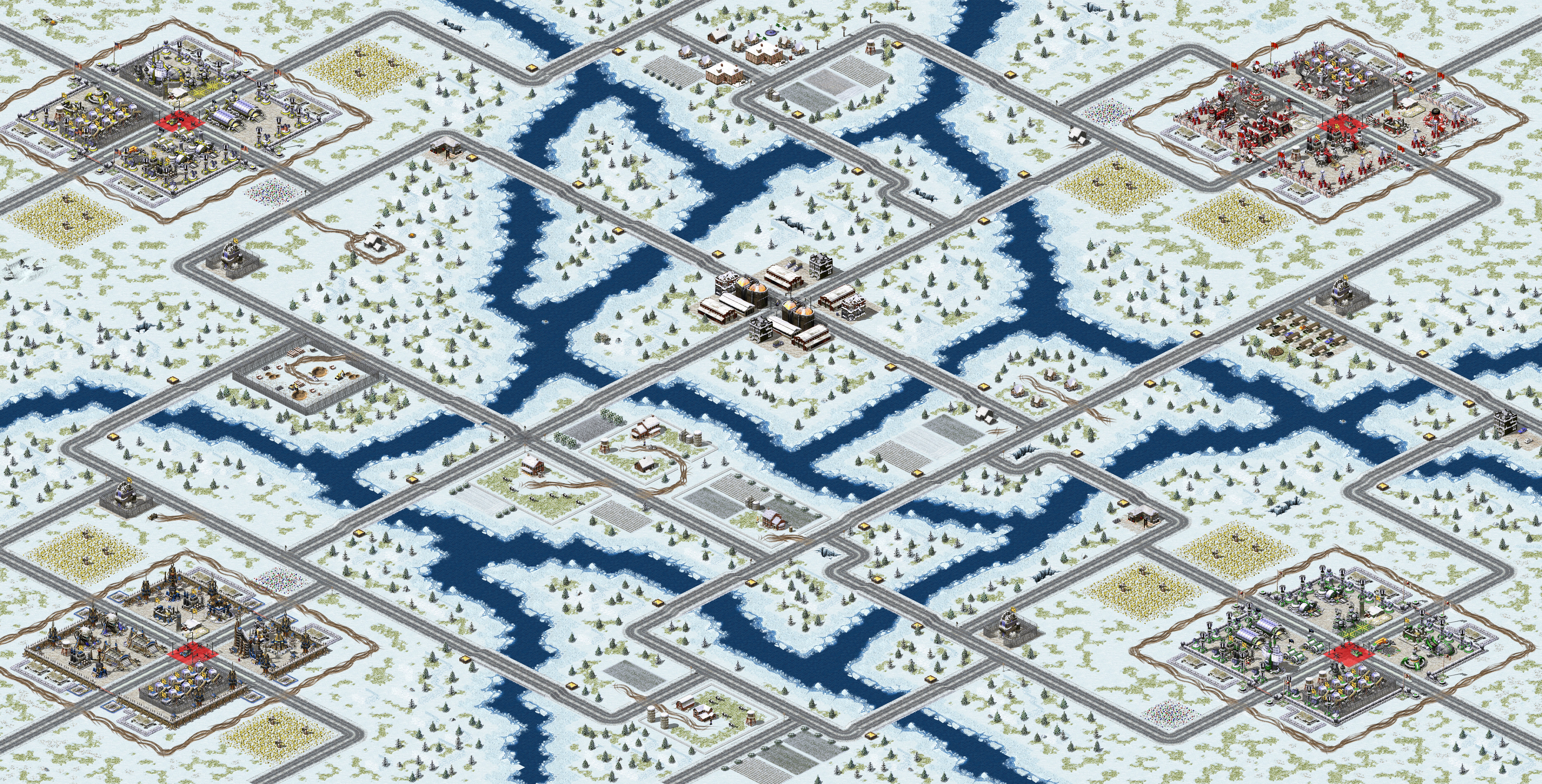 Rendered map: Besieged Forts