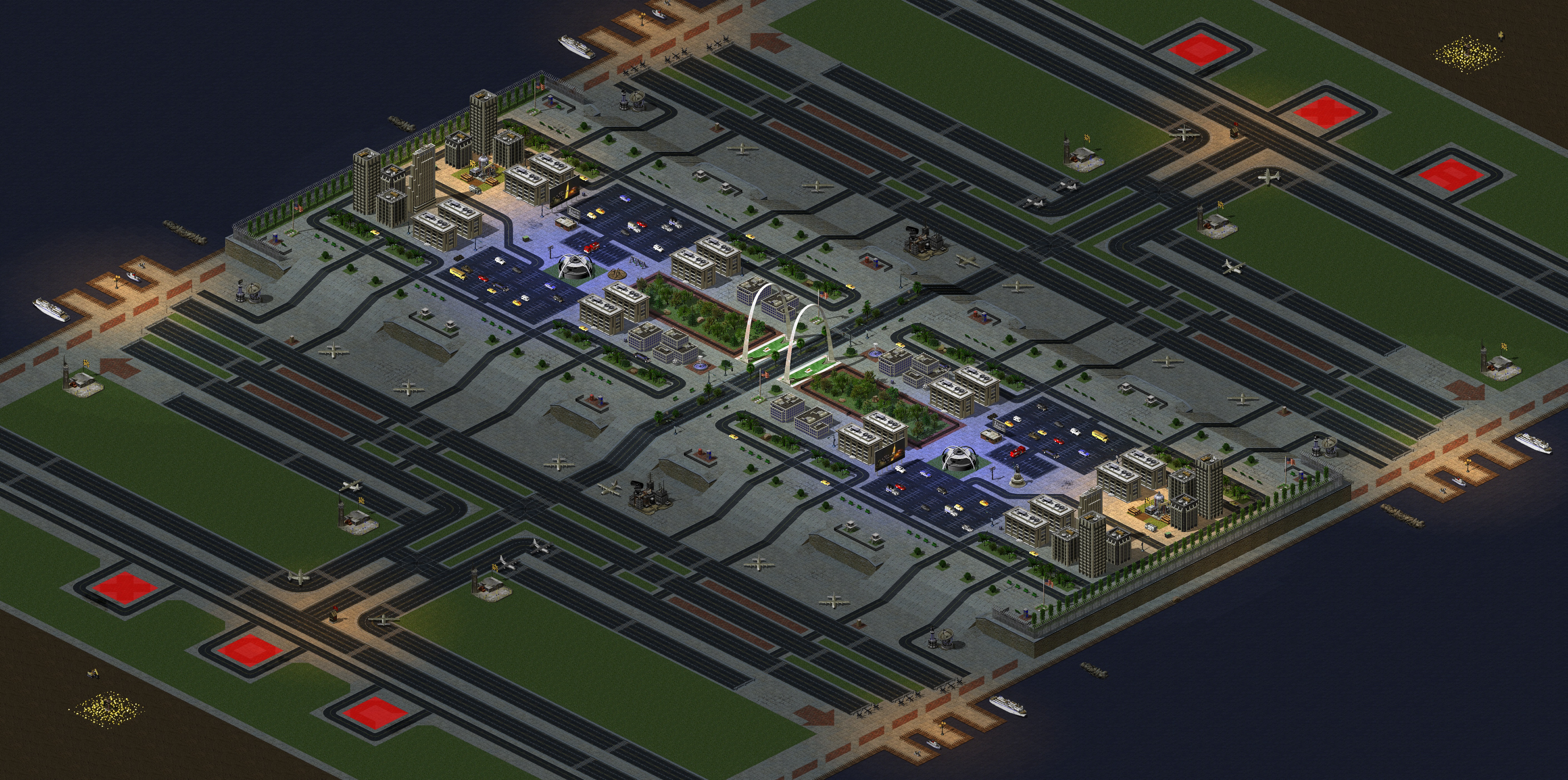 Rendered map: Airport 3v3