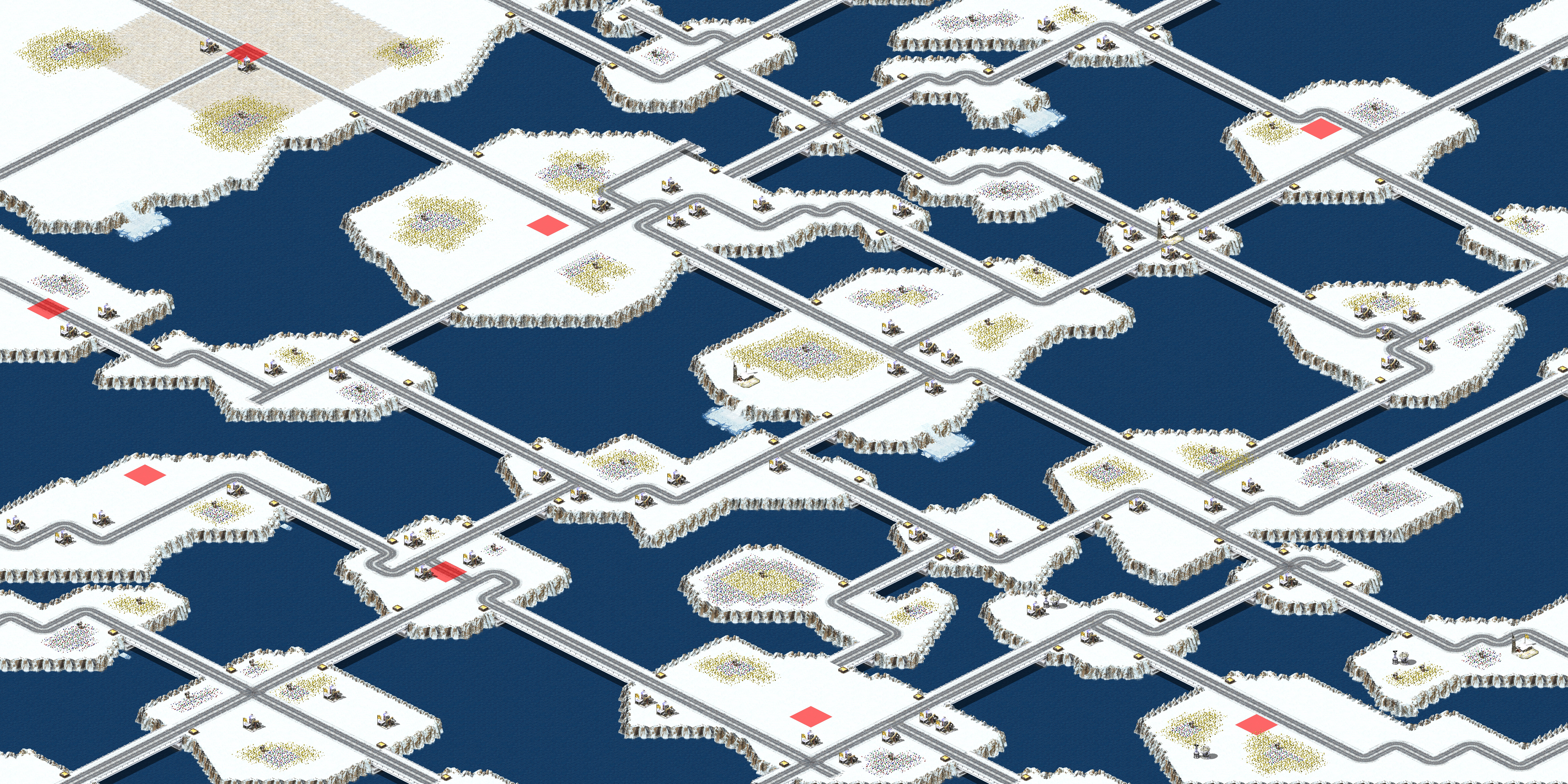 Rendered map: Frozen Sea Snow Island