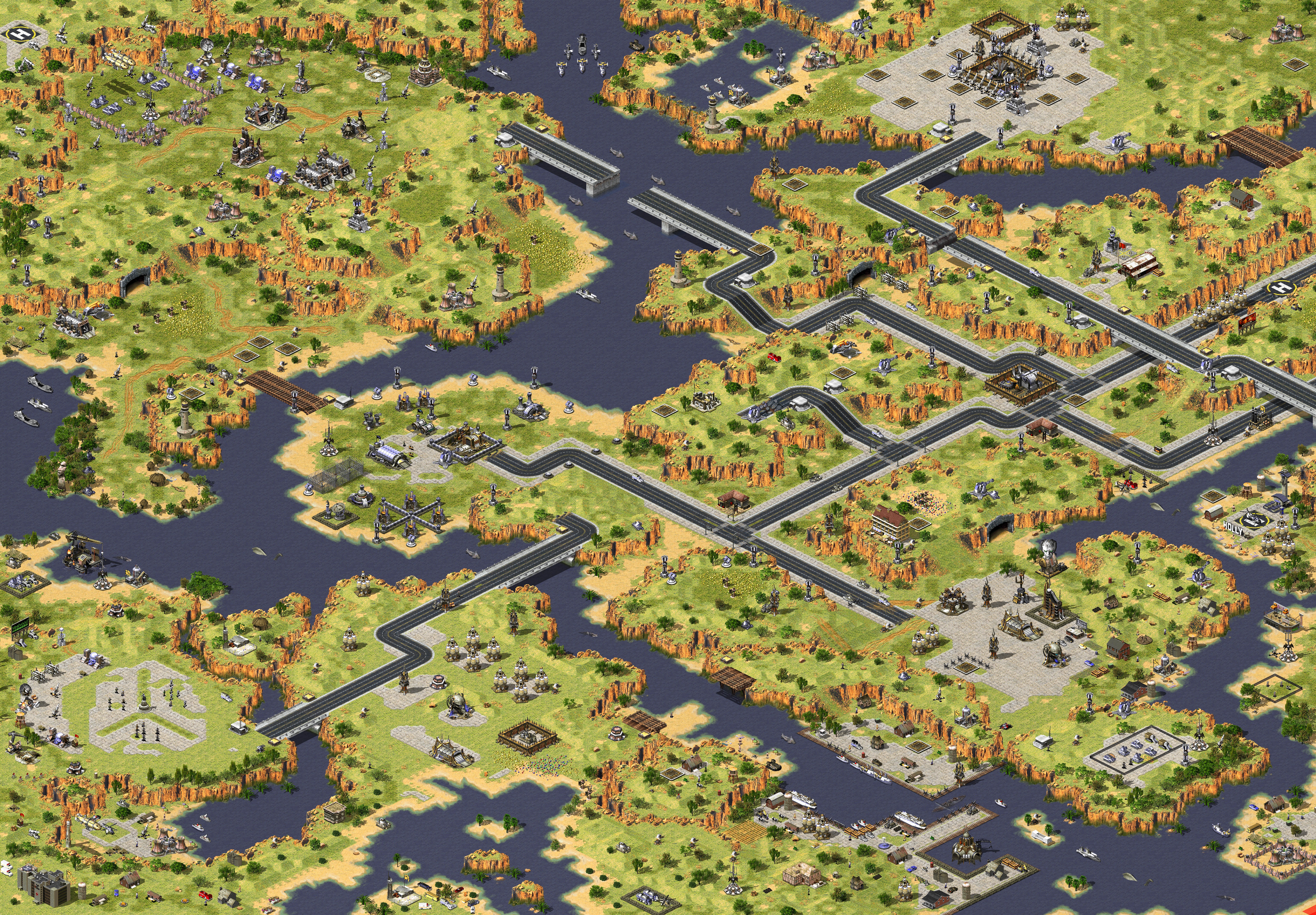 Rendered map: Three-Player Mission (1) Basics