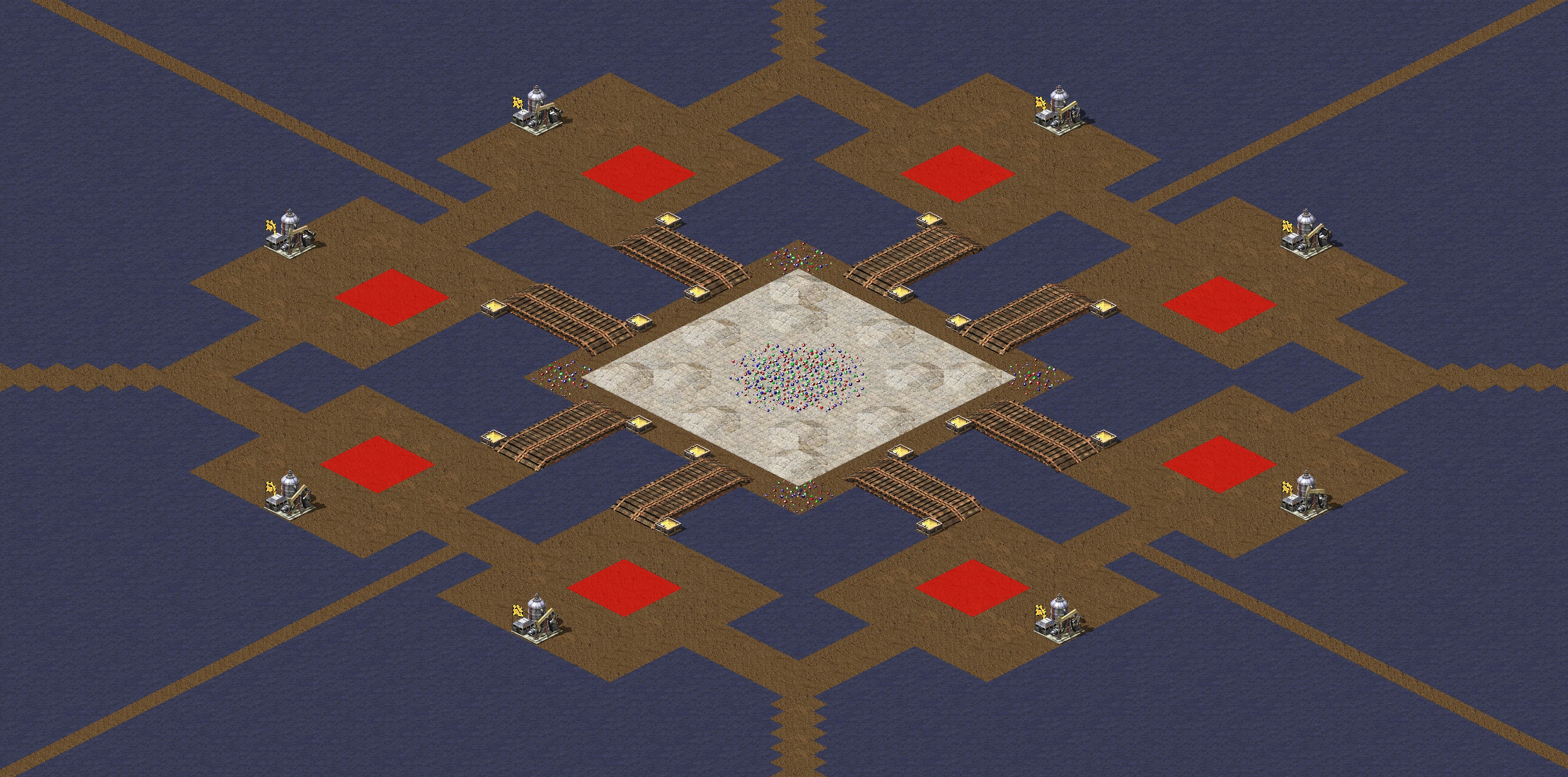 Rendered map: Patch of Land 2v2v2v2 v2.0