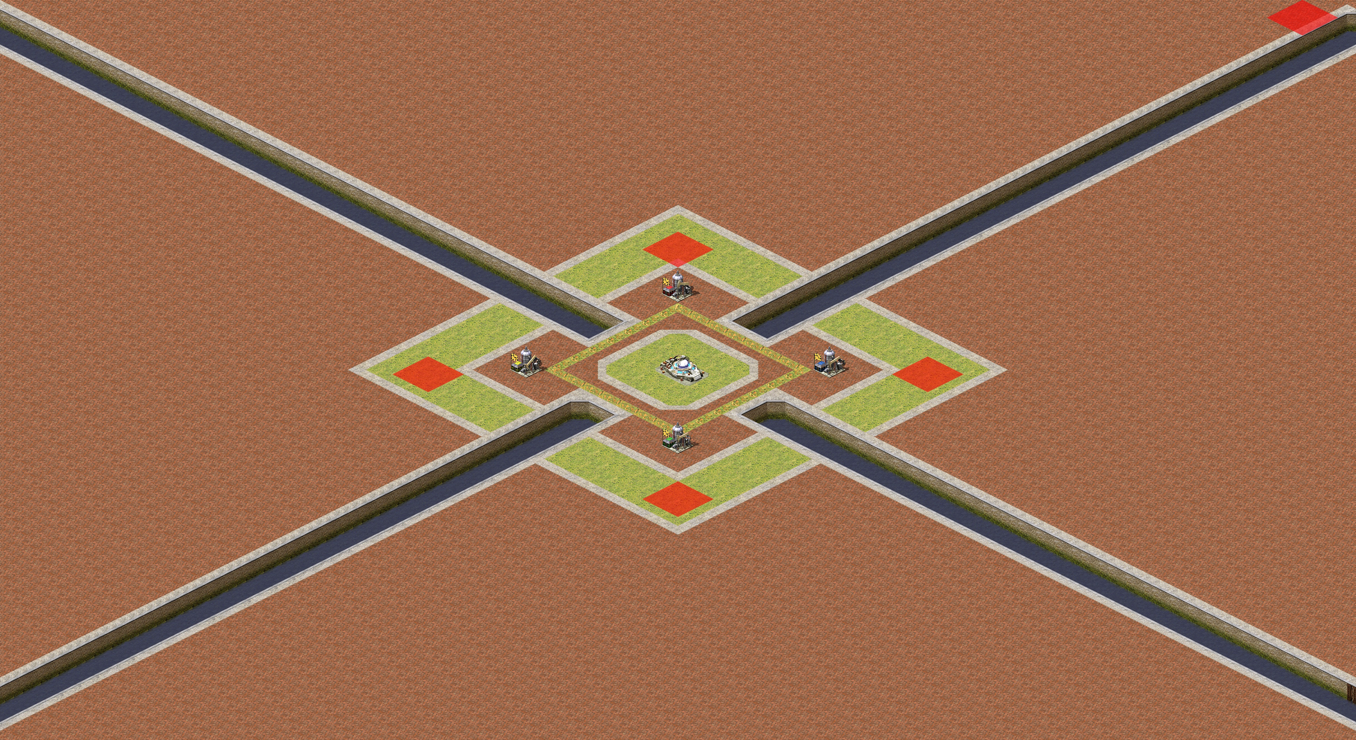 Rendered map: Time War by flyingZ - Team A - No like sides