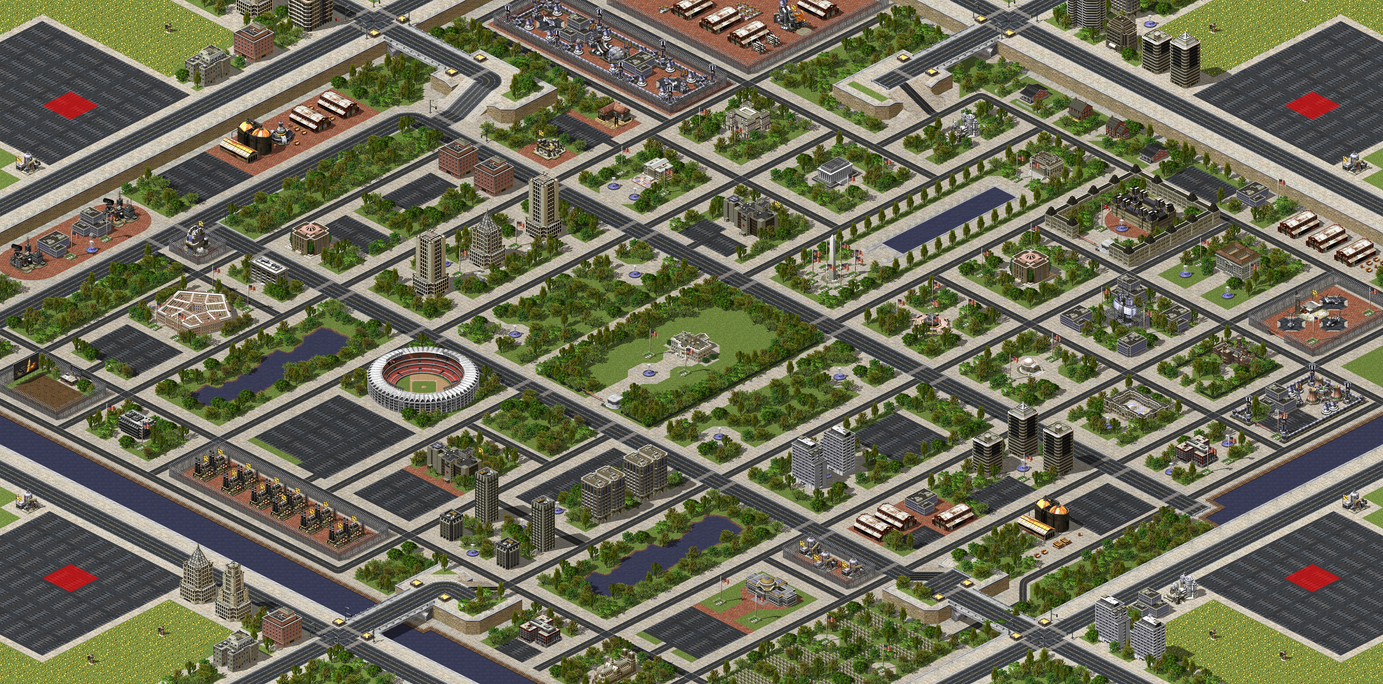 Rendered map: Capitol City