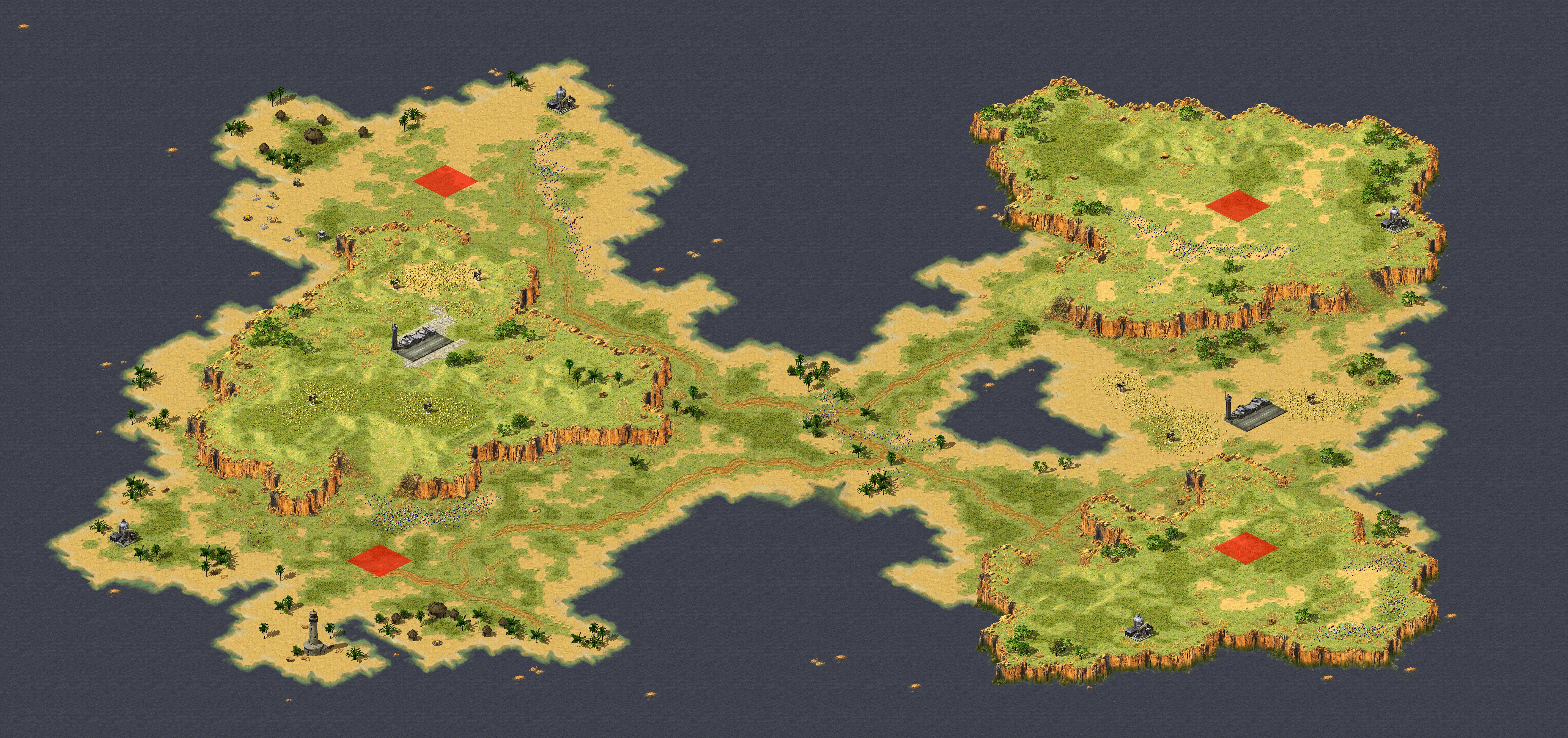 Rendered map: South Pacific