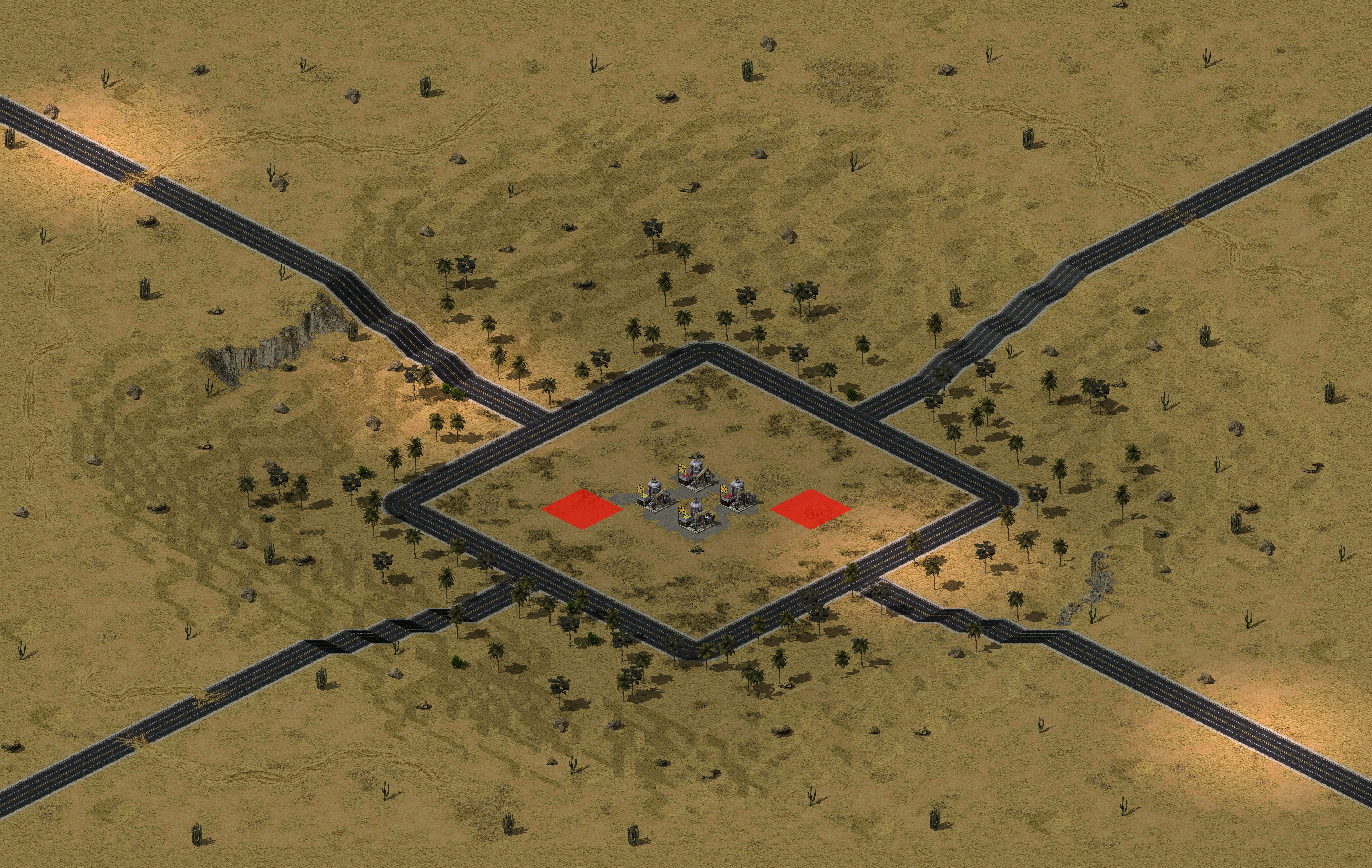 Rendered map: GLA Defence Challenge
