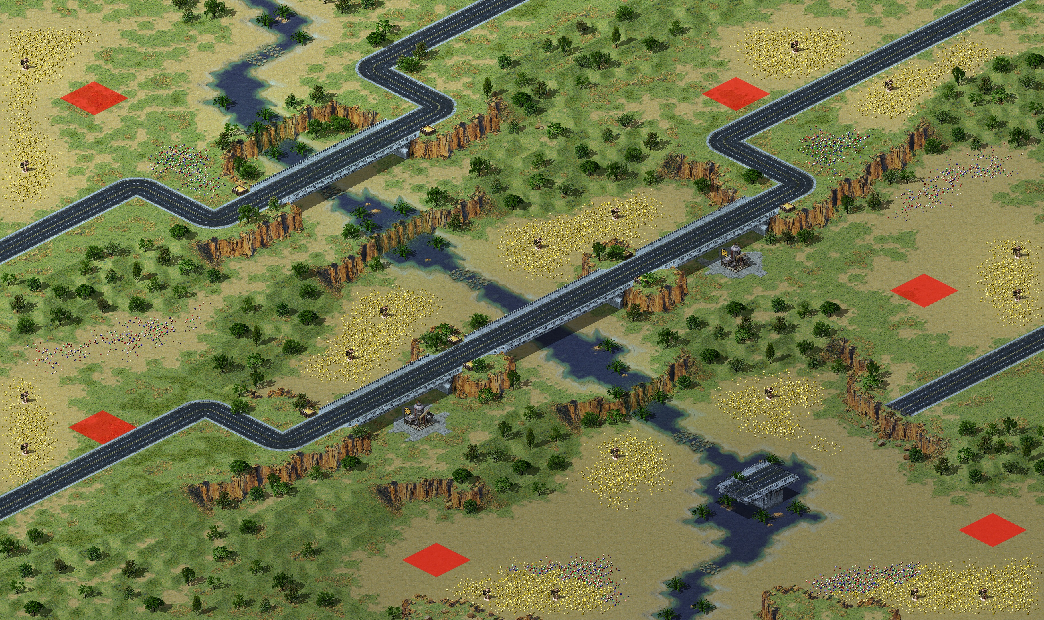 Rendered map: 新增益-桥缝