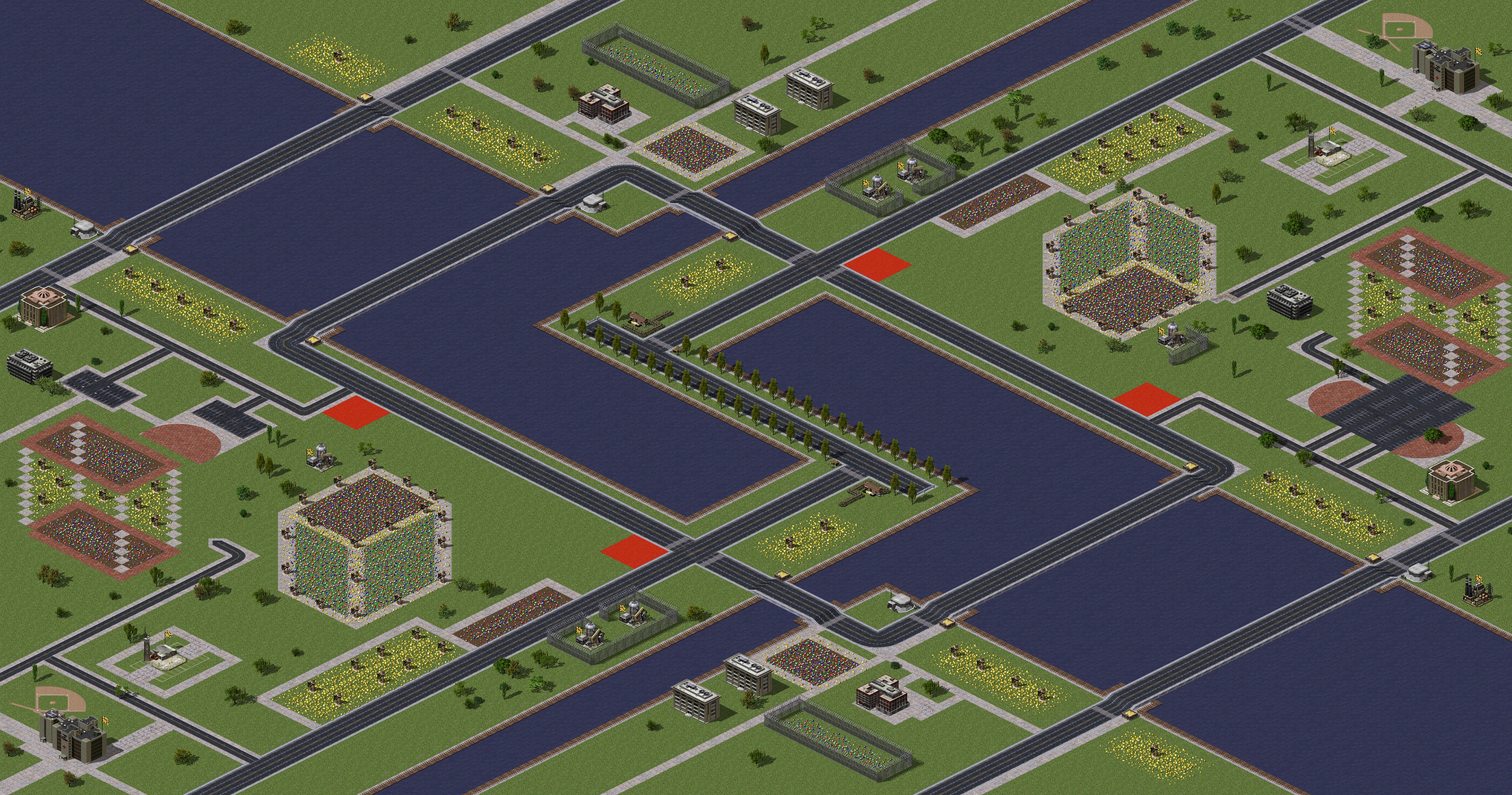 Rendered map: New Balanced Small Town Memories 2v2