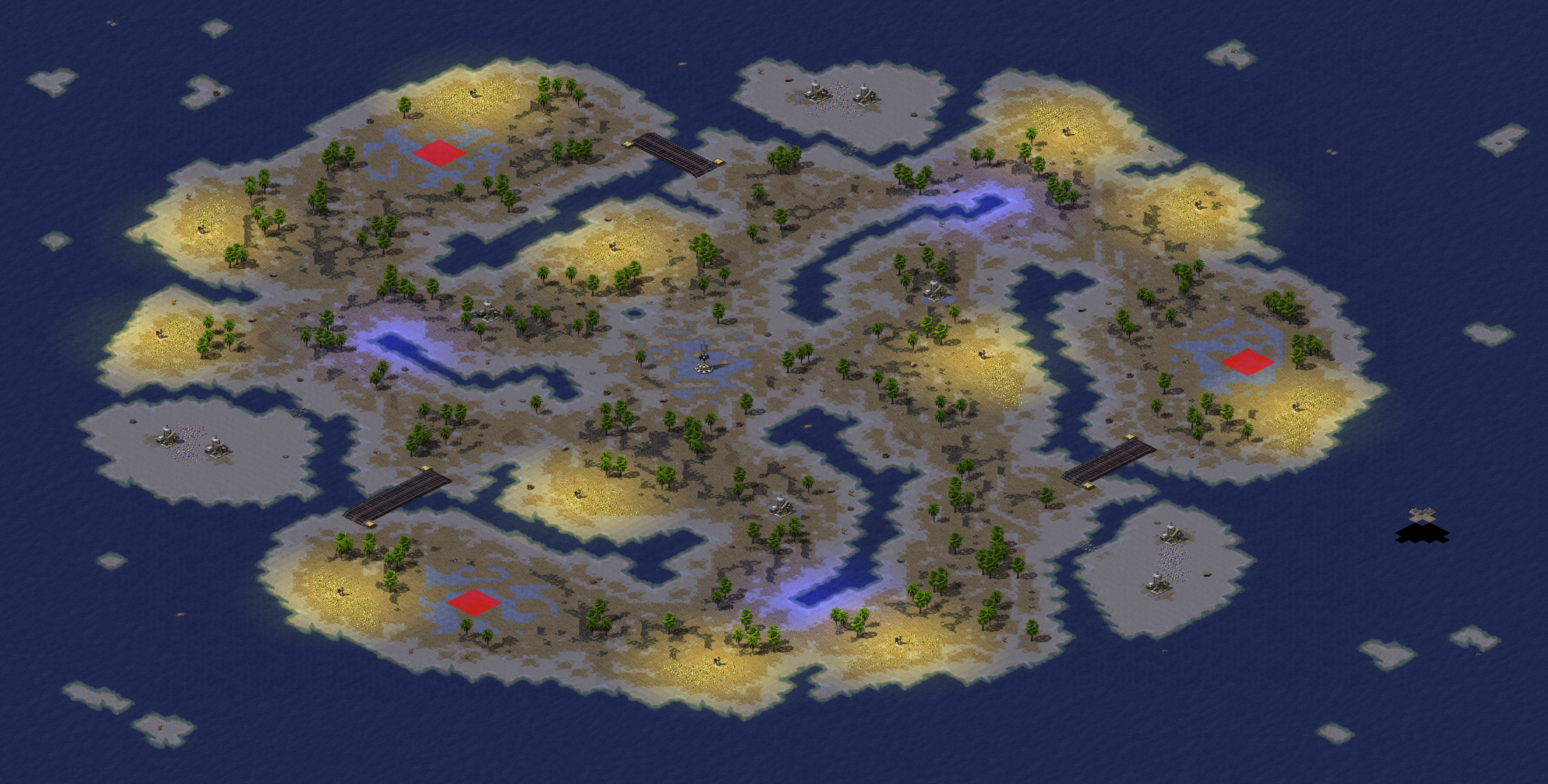 Rendered map: Arch La Indigo
