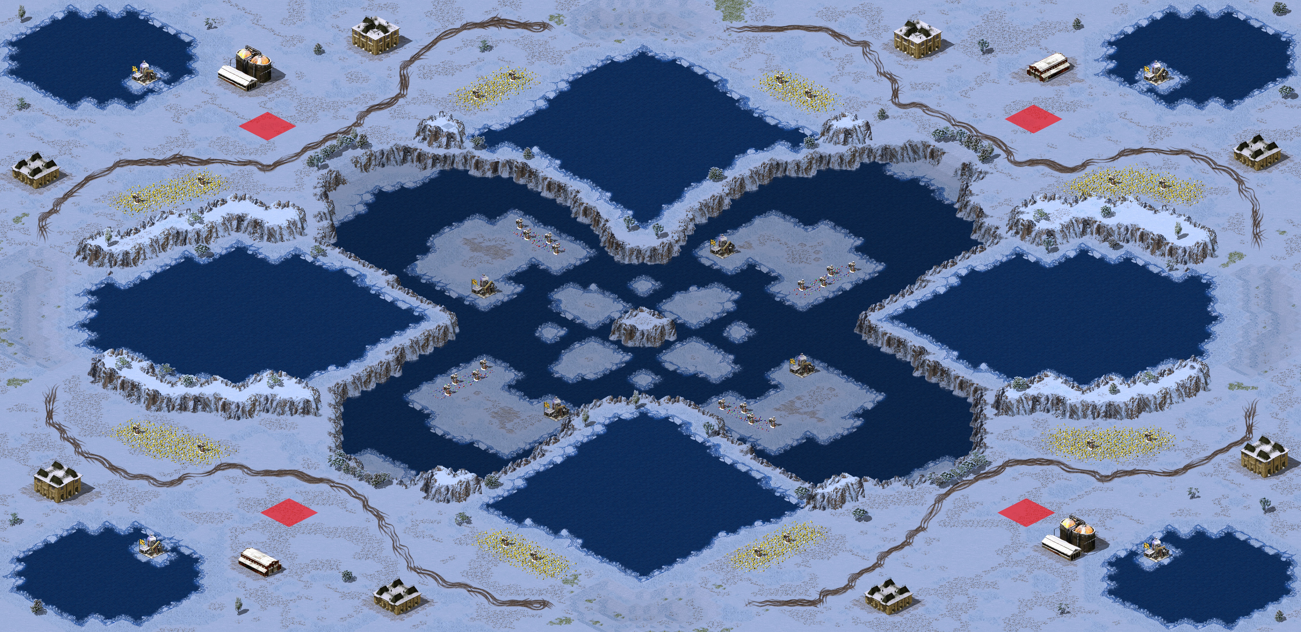 Rendered map: 冰蕊四方测试