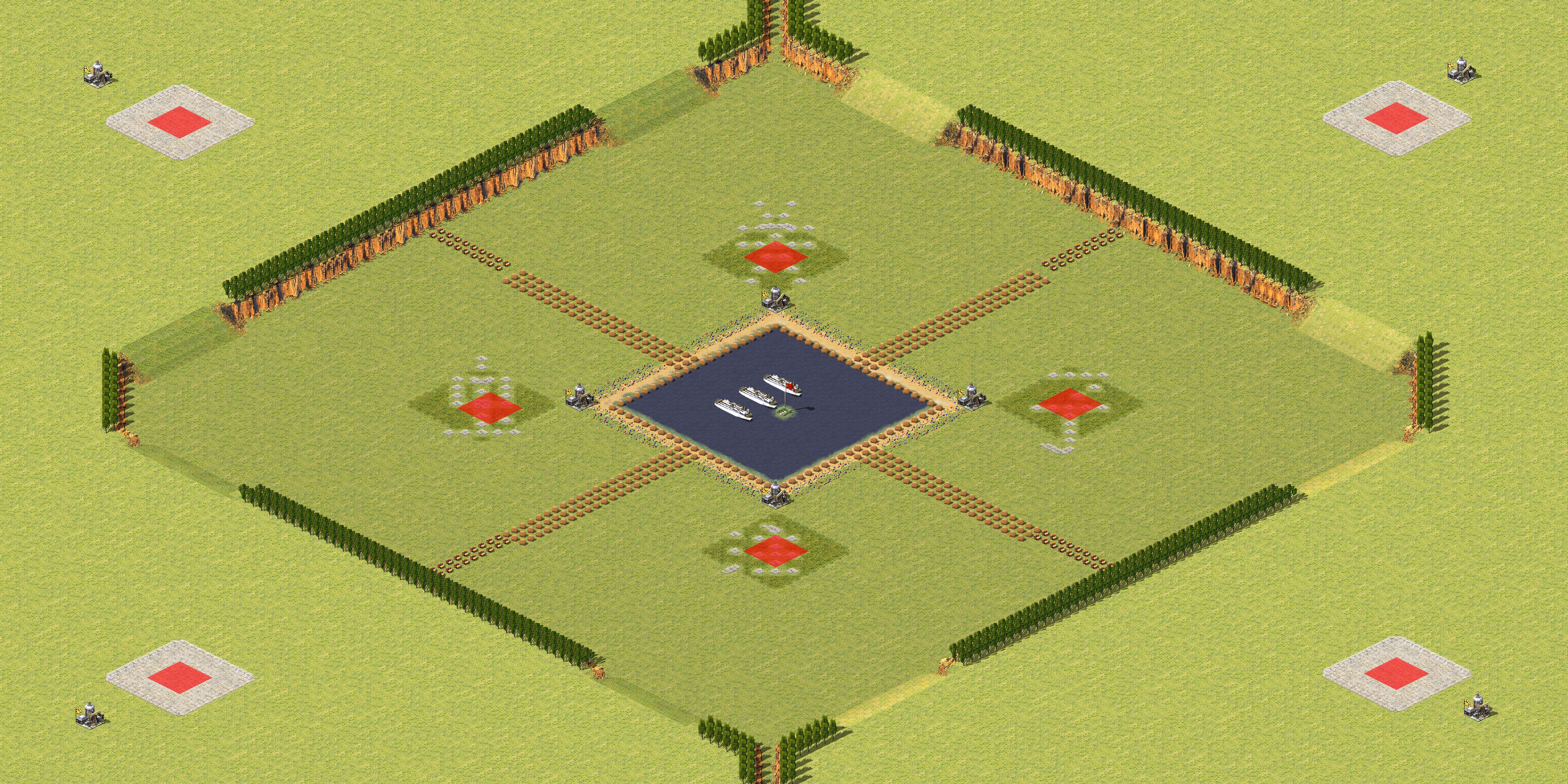 Rendered map: Four High Four Low