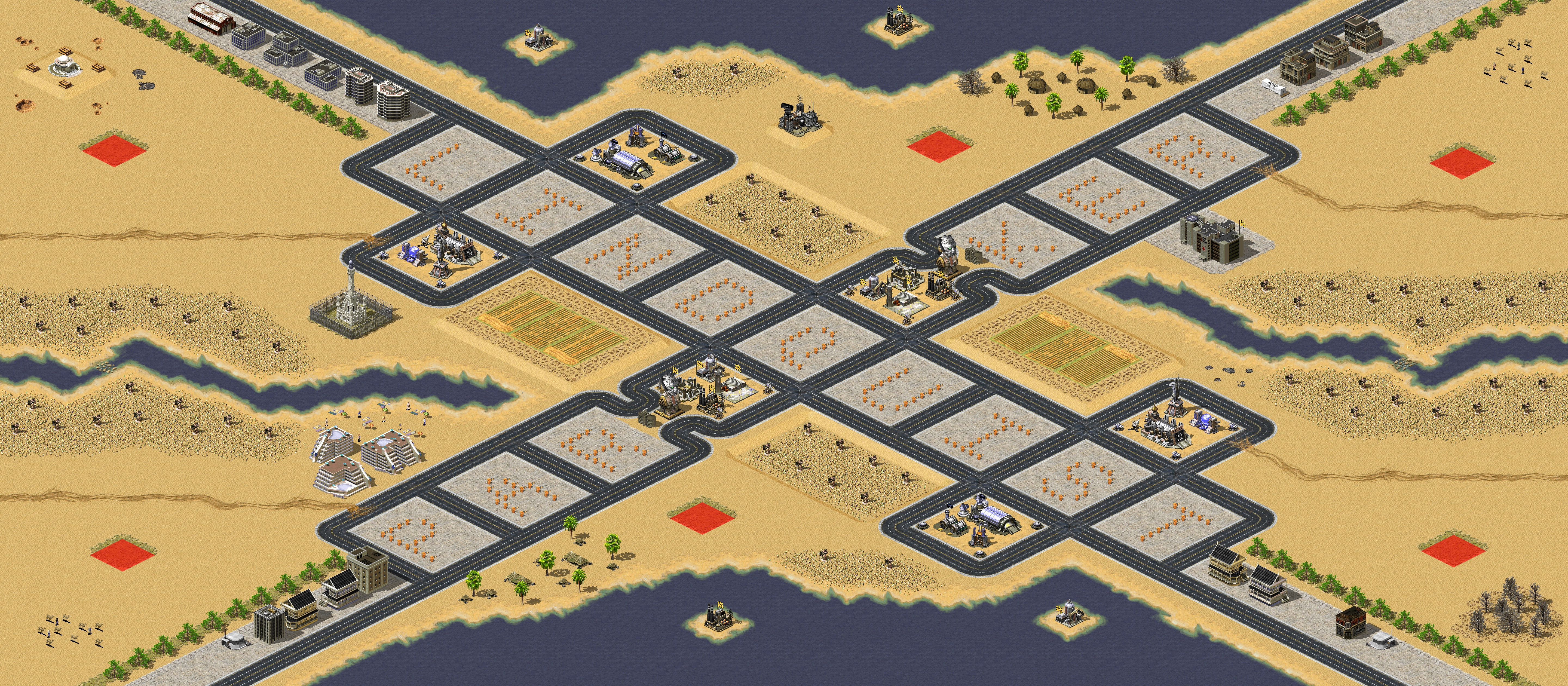 Rendered map: Heroin Desert