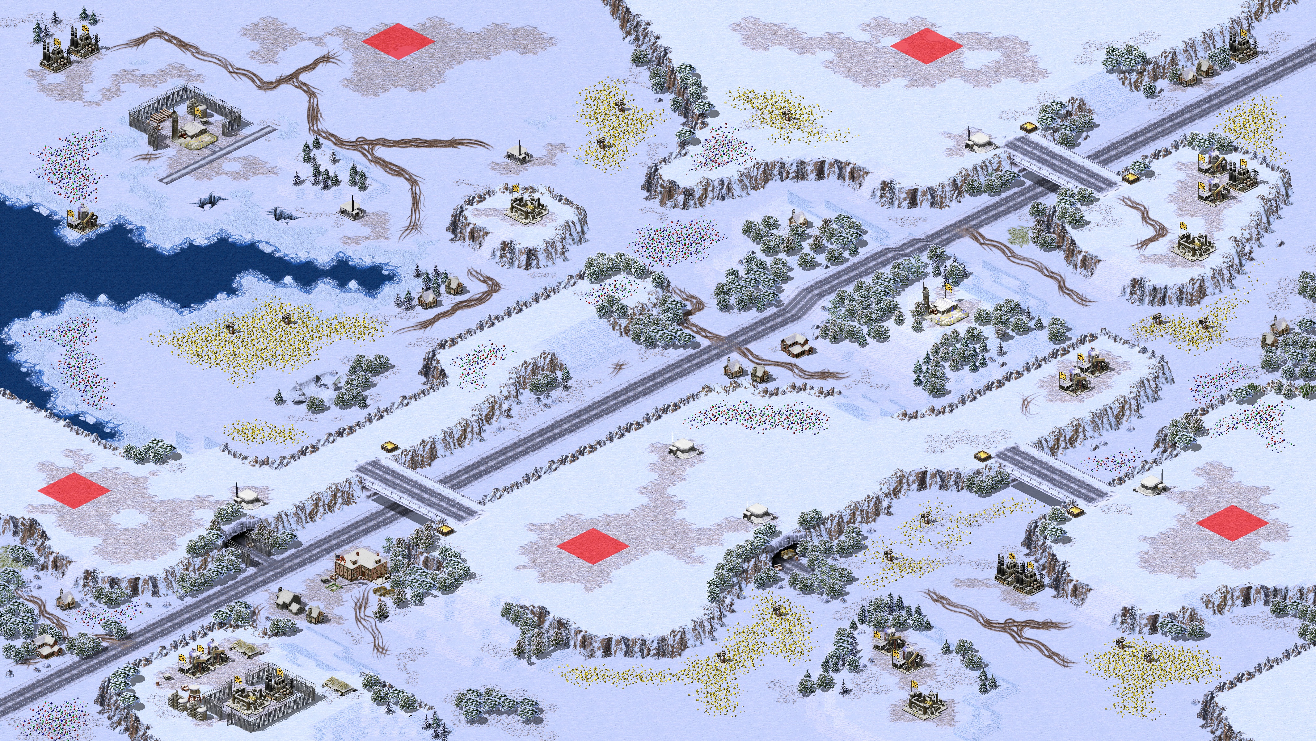 Rendered map: Snow Wars[Lion]