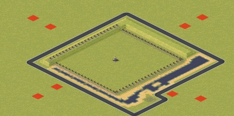 Rendered preview of Mountain and Water 2v2v2v2 (Ring Mine 1)