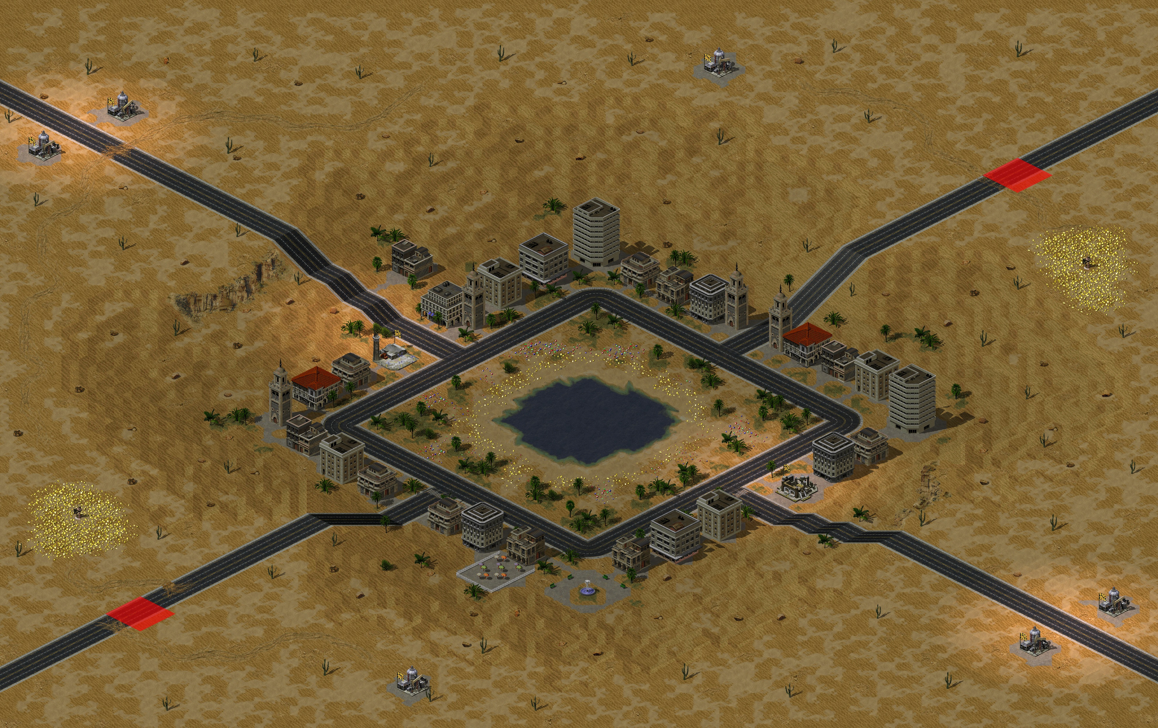 Rendered map: Sahara Mirage