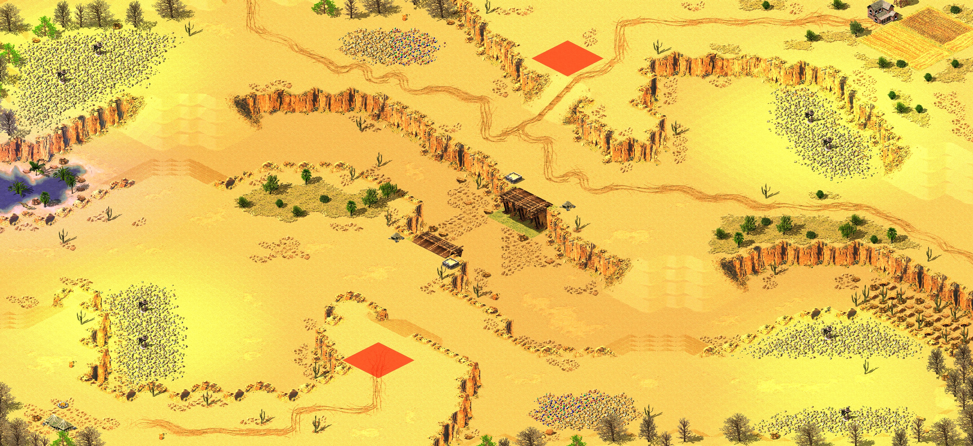 Rendered map: sunset valley