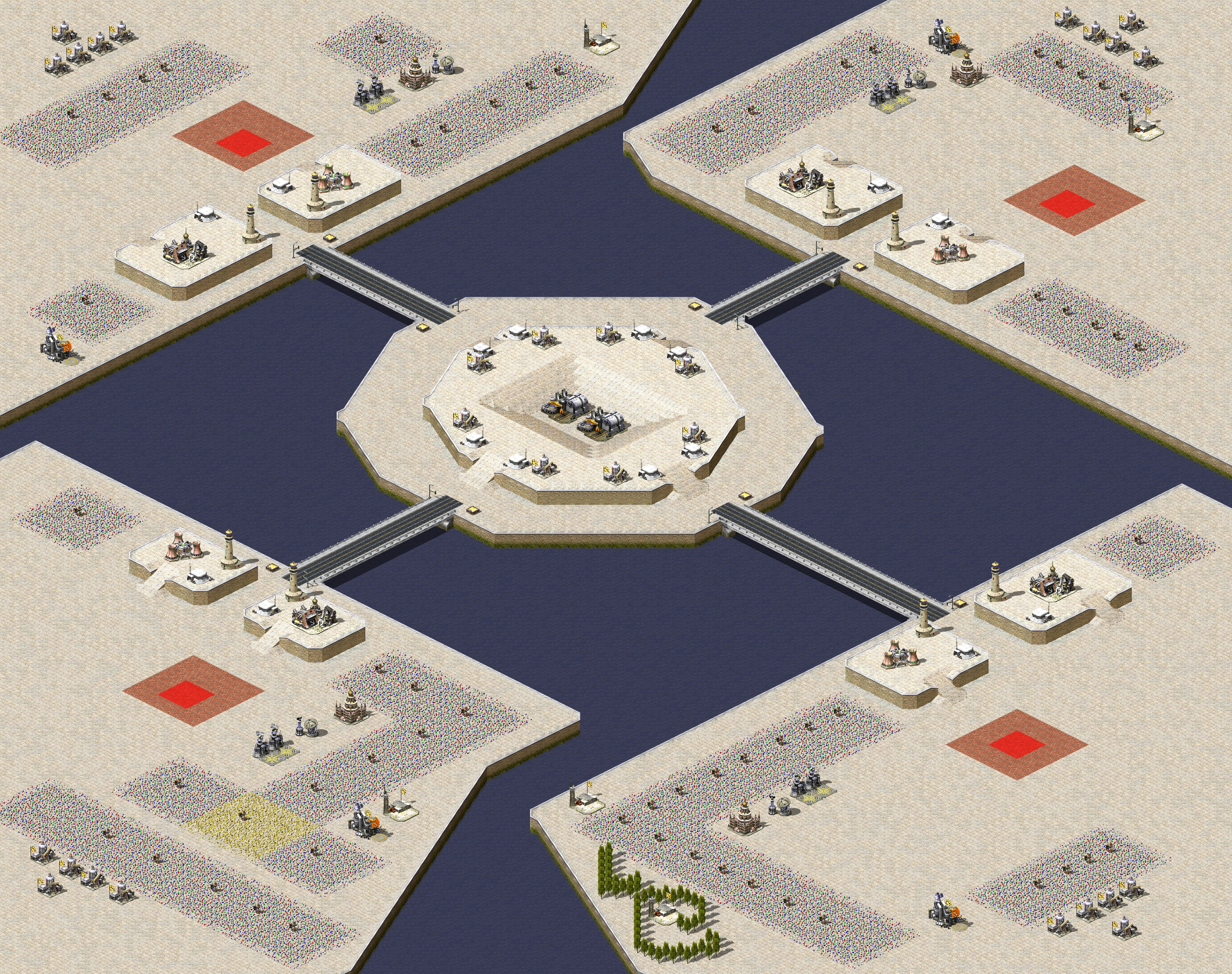 Rendered map: Island Stronghold