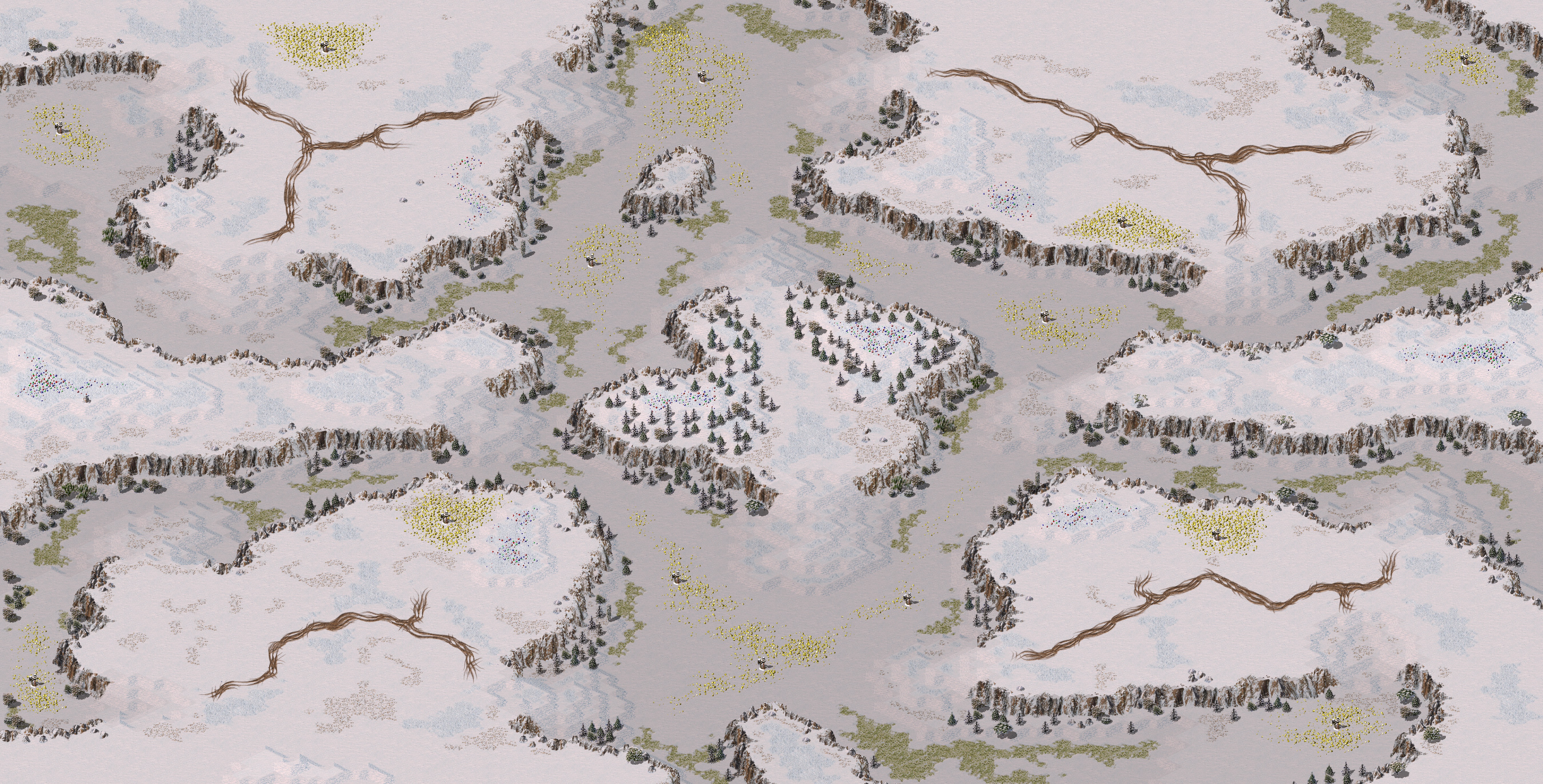 Rendered map: Snow Valley