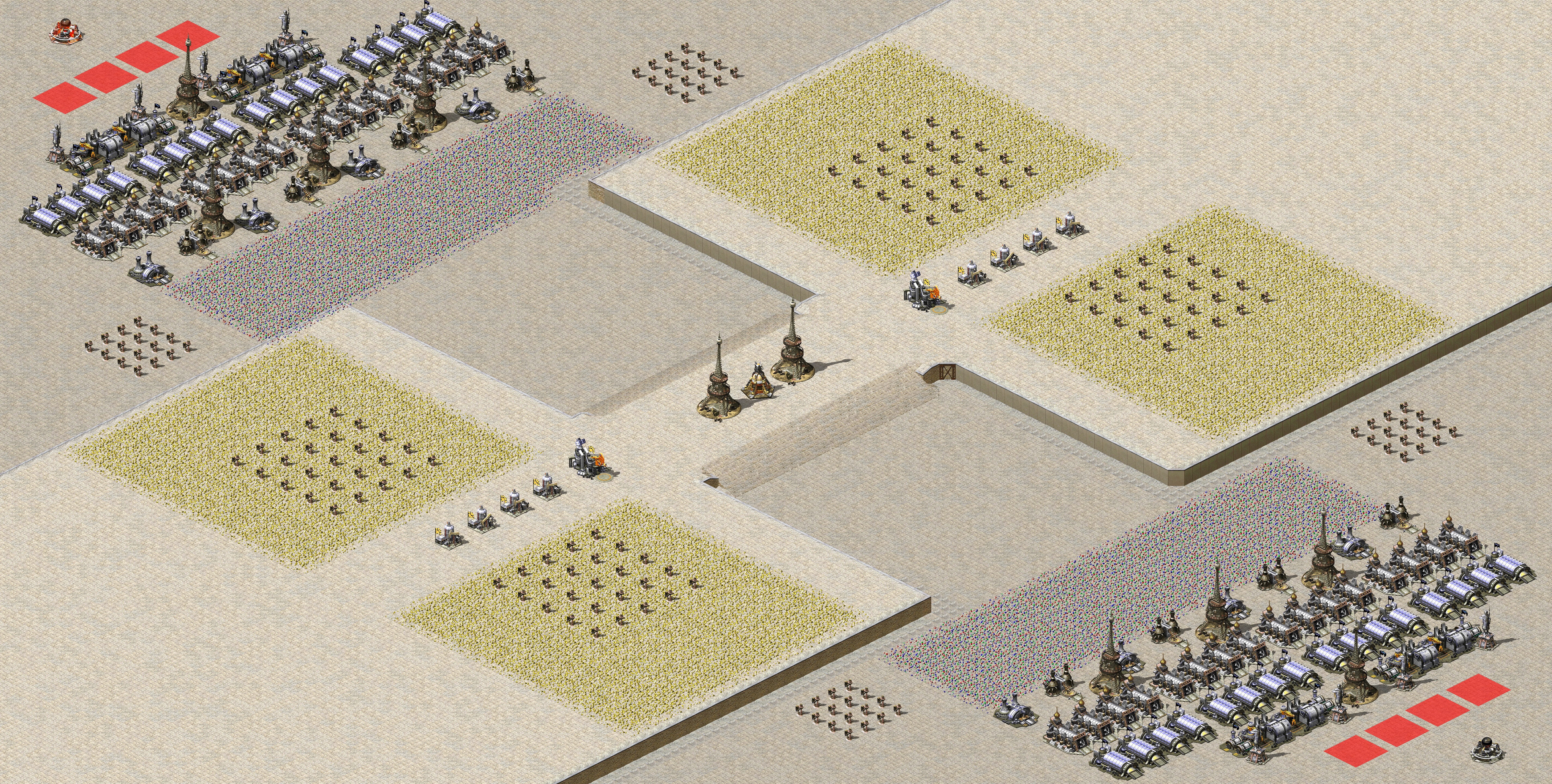 Rendered map: 4v4 Iron Tower Narrow Pass