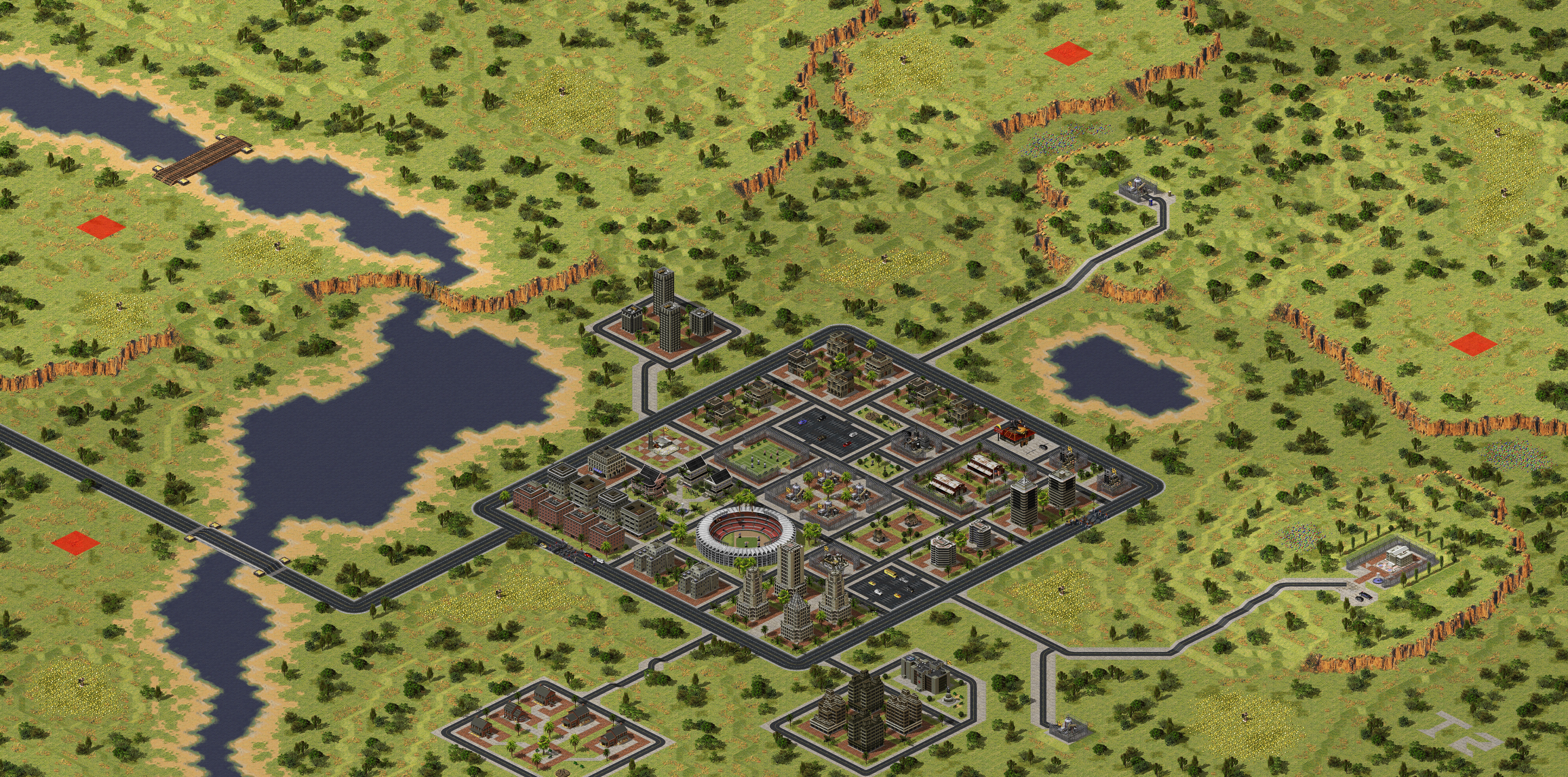 Rendered map: TW2-The Urban forest