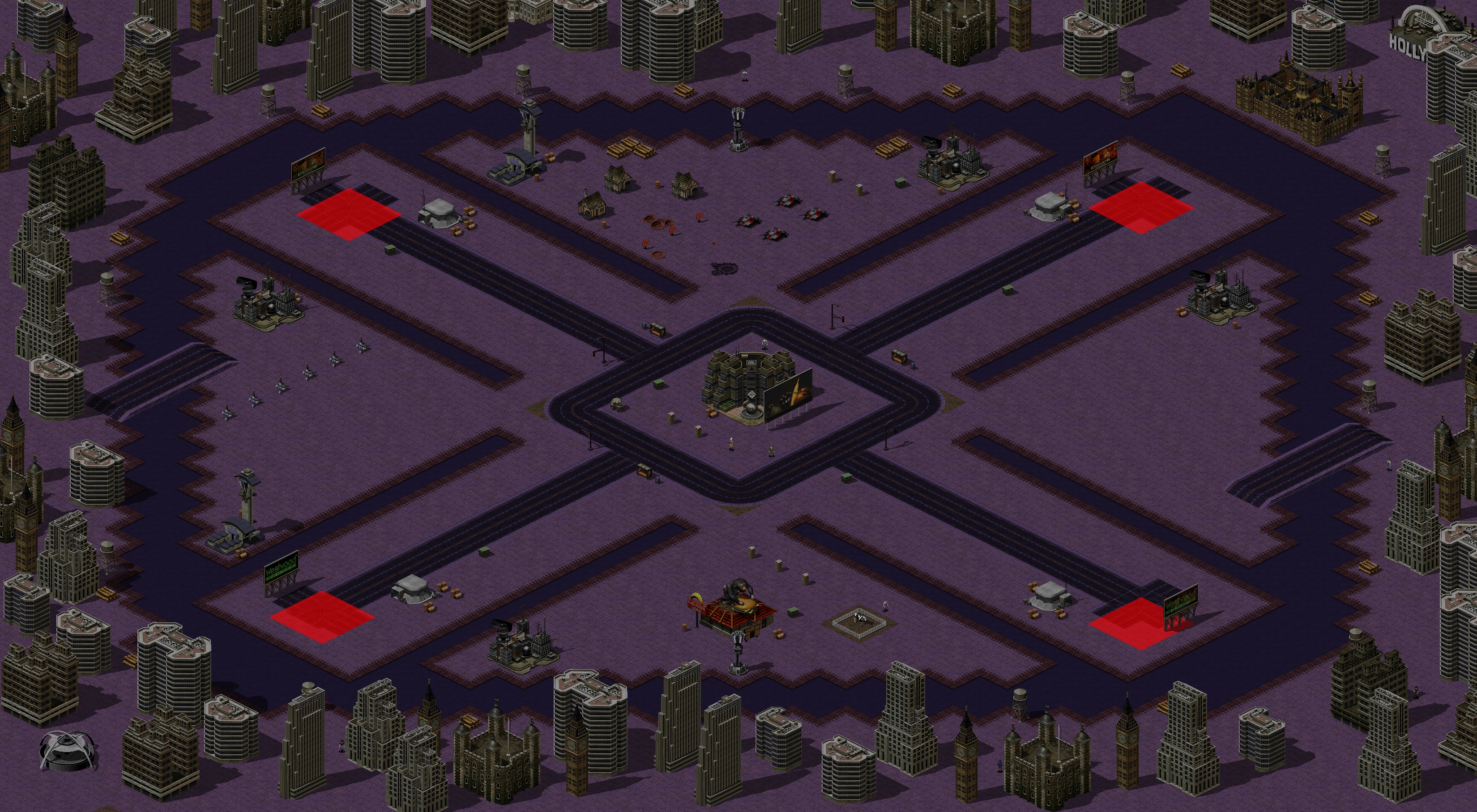 Rendered map: 4 Player Arena - Port