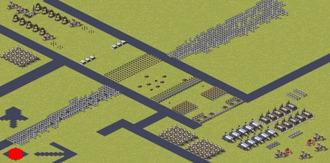 Rendered preview of Infantry vs Tanks (Balanced)