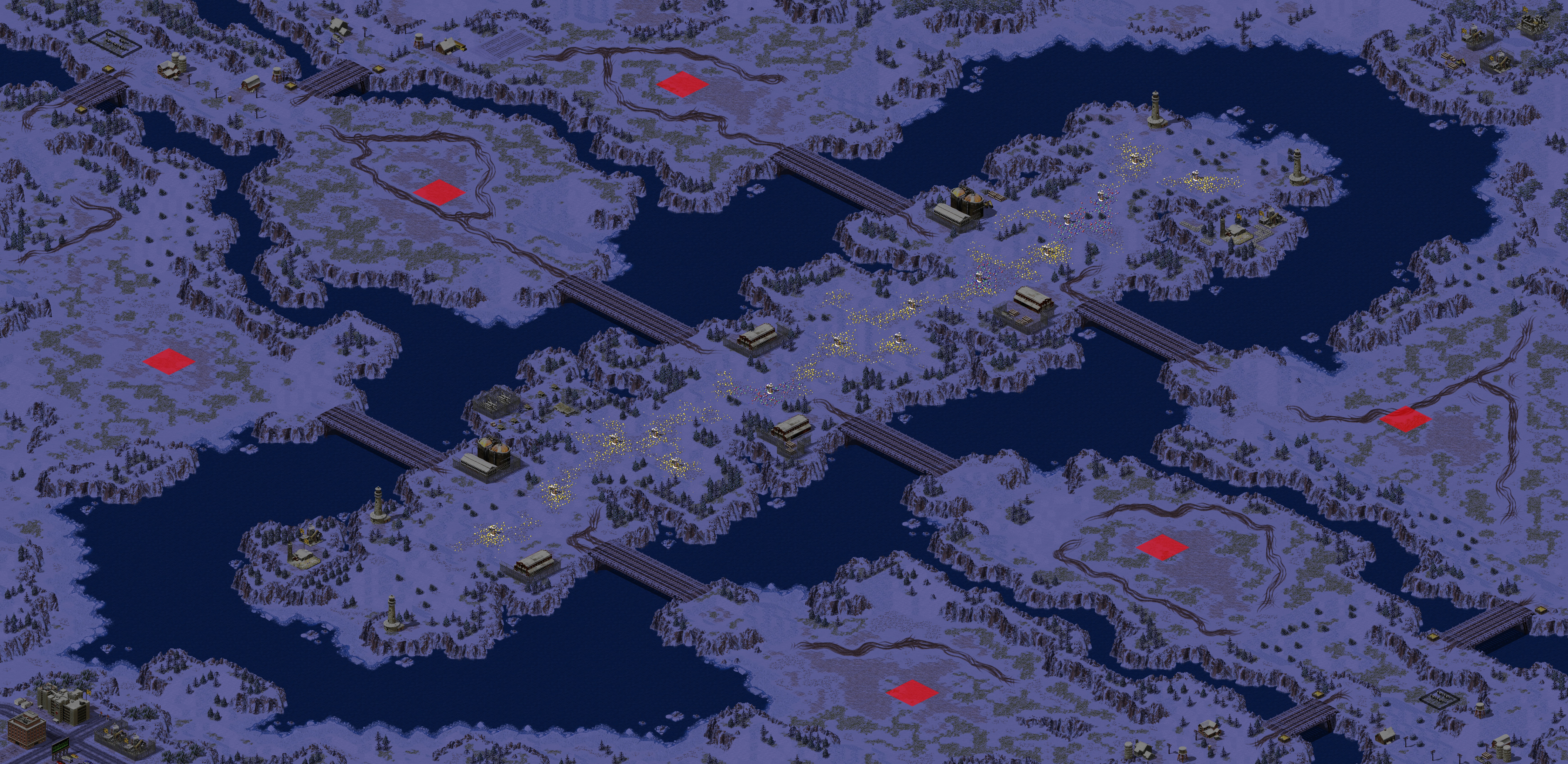 Rendered map: 雪地狂奔