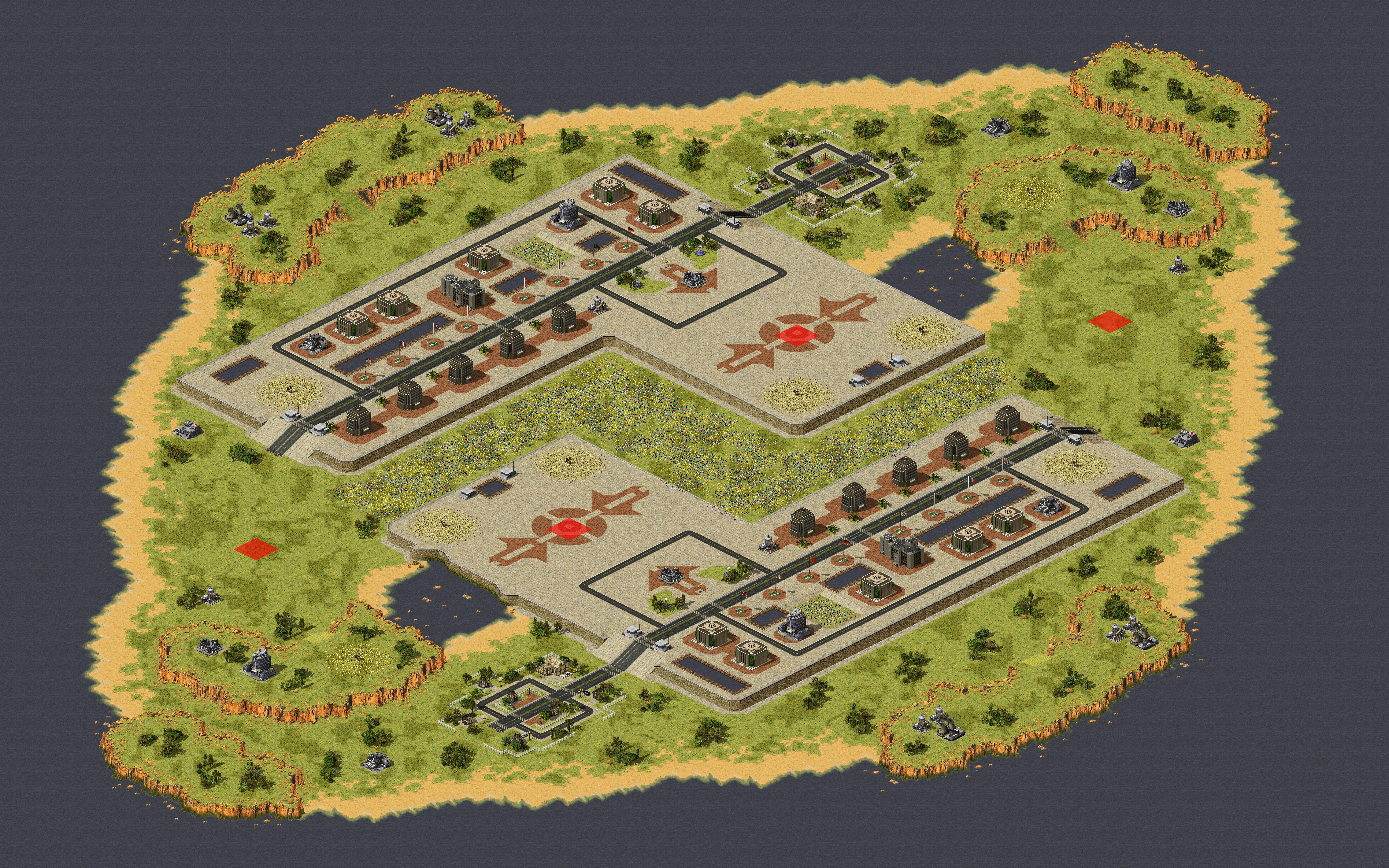 Rendered map: Oppidan Cay