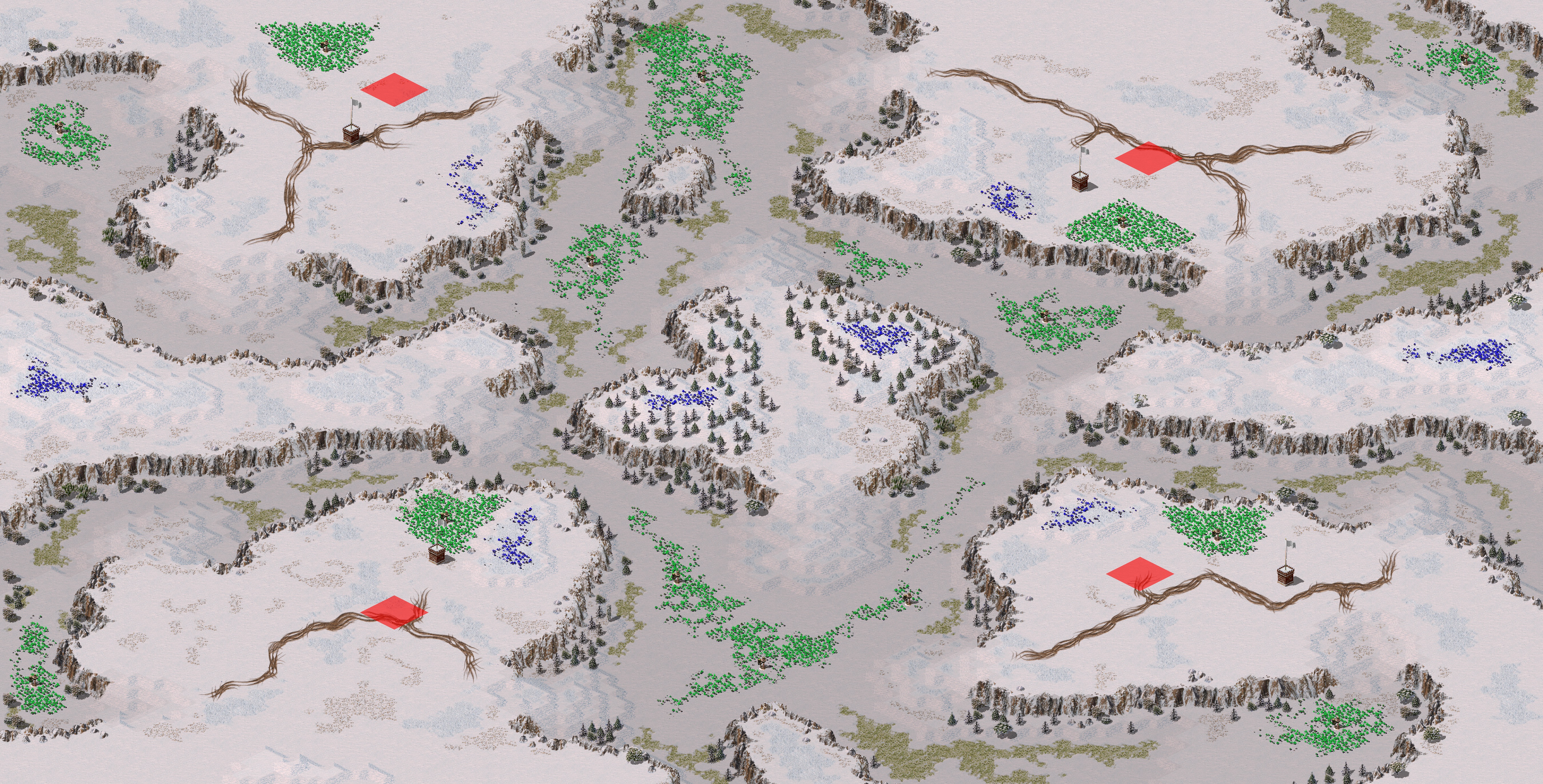 Rendered map: (4) Snow Valley