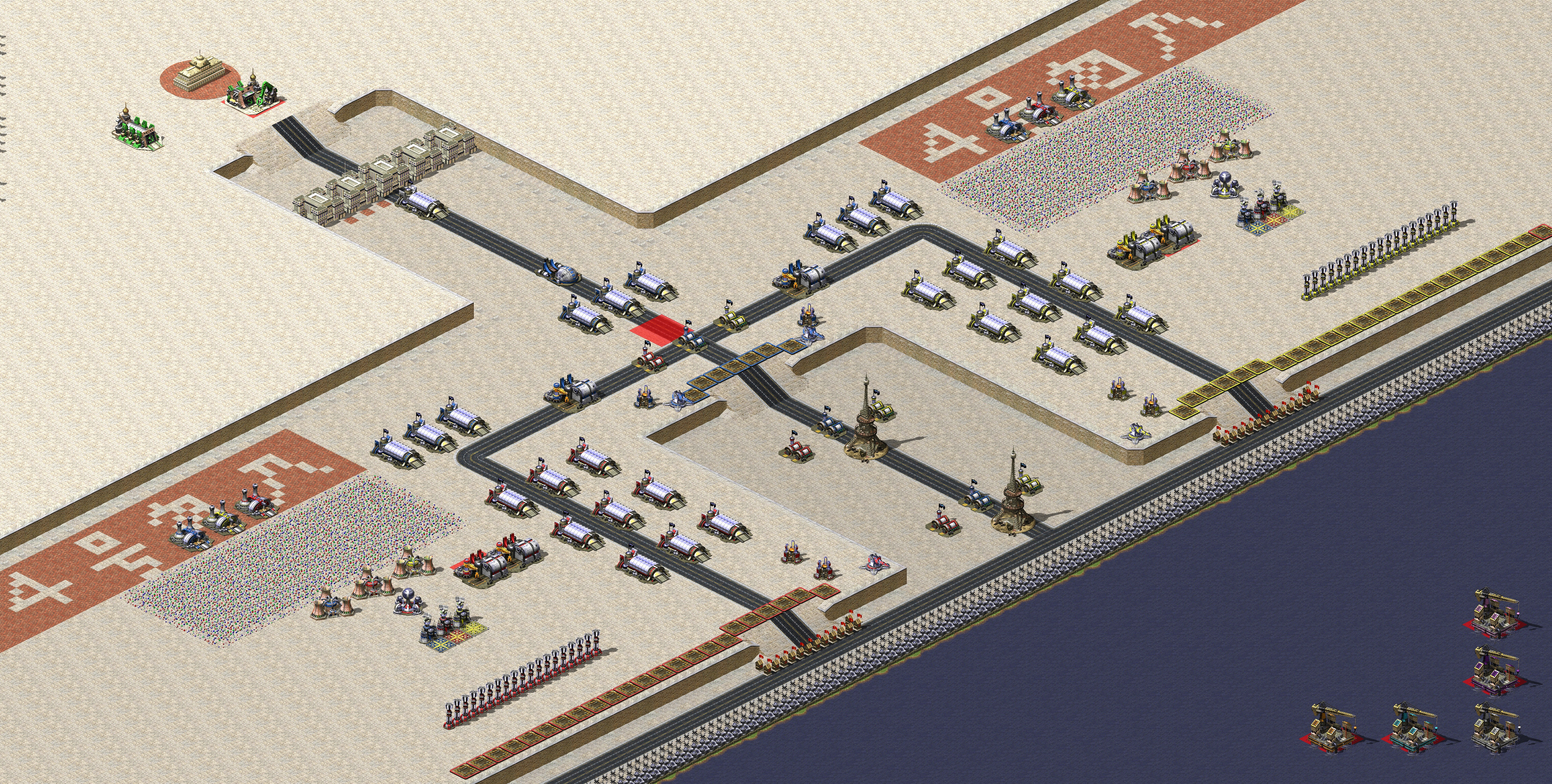Rendered map: 3 France 5 Yuri Beachhead