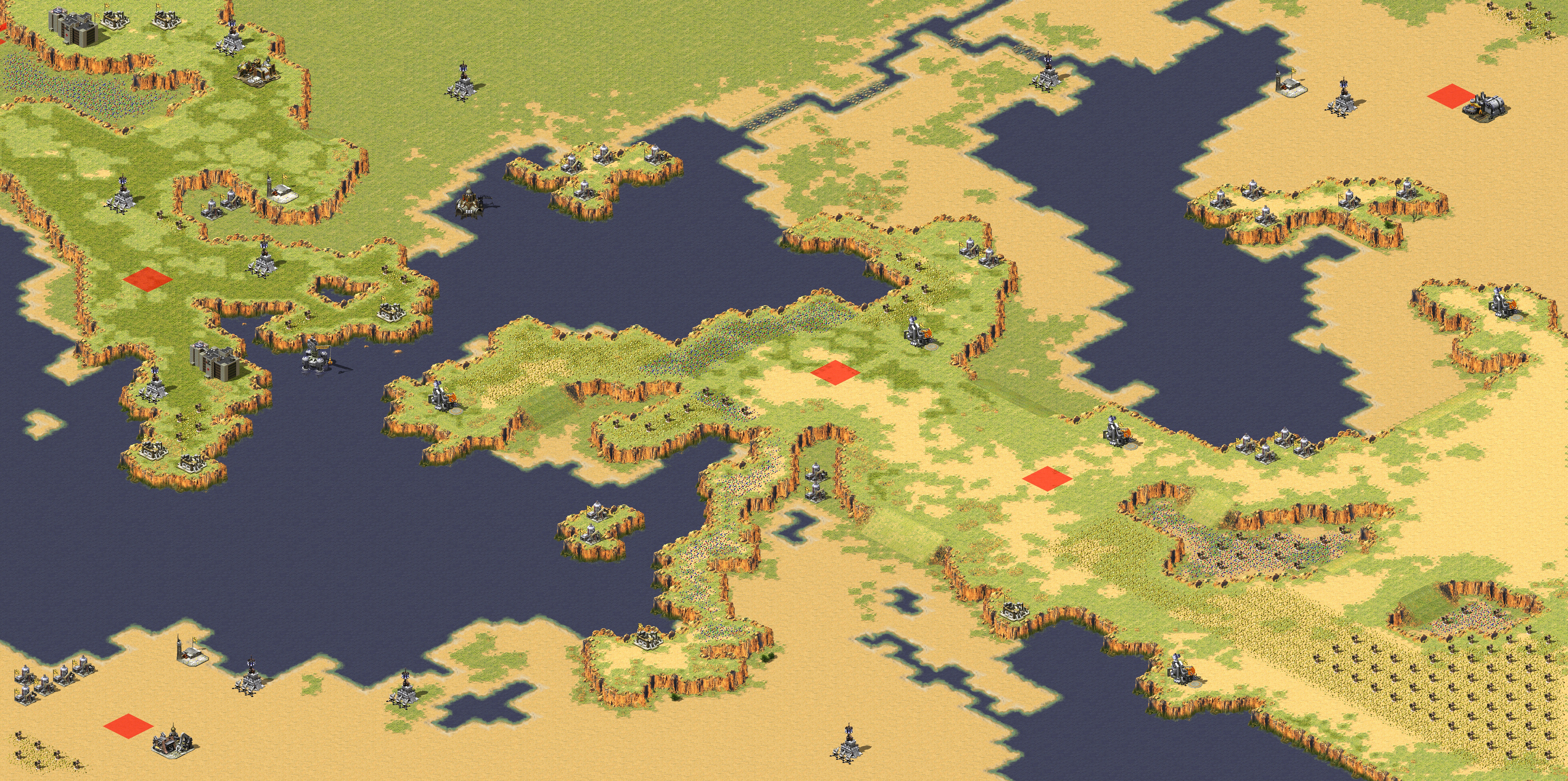 Rendered map: Coastal Stronghold Conquest