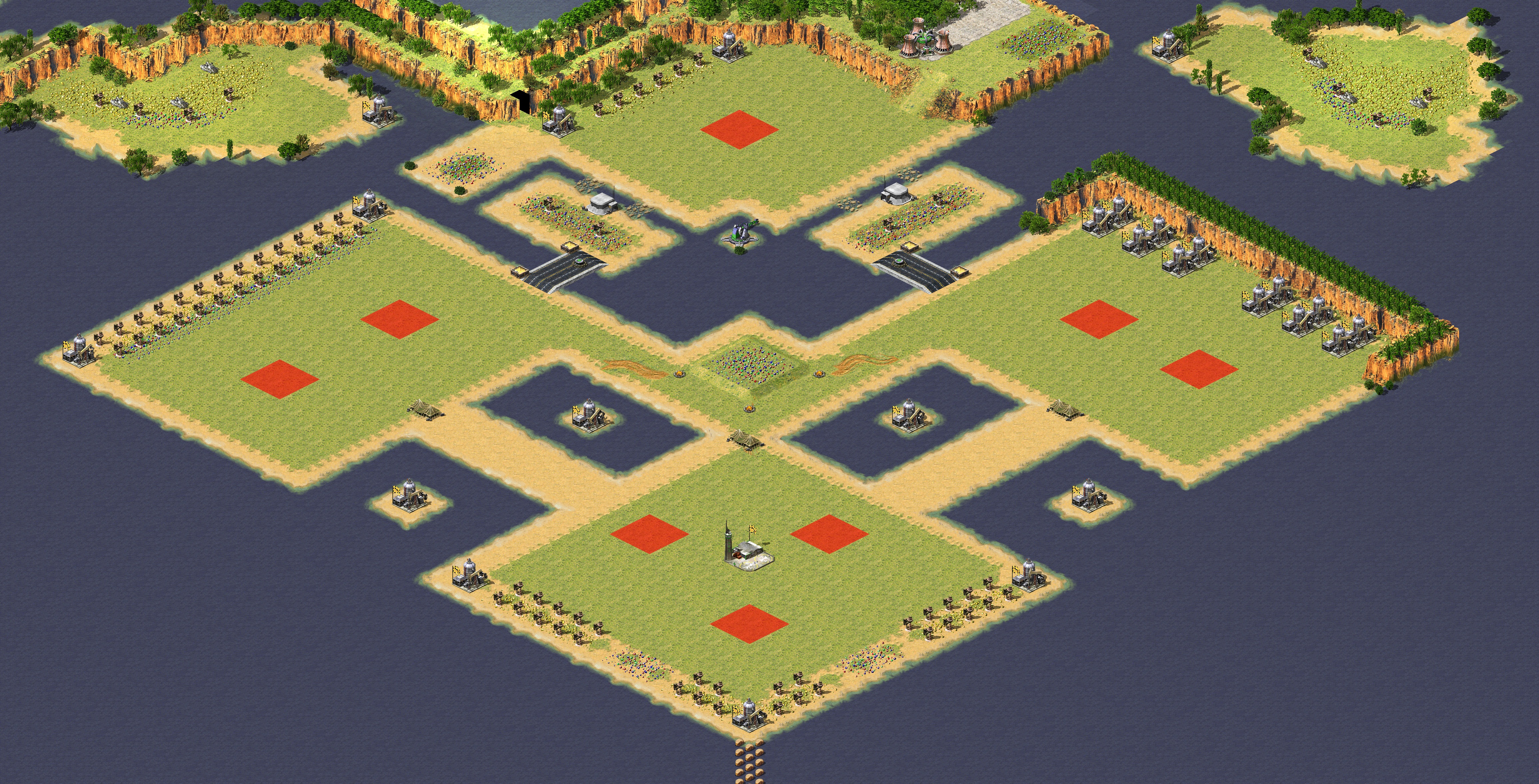 Rendered map: Three Kingdoms 4v4