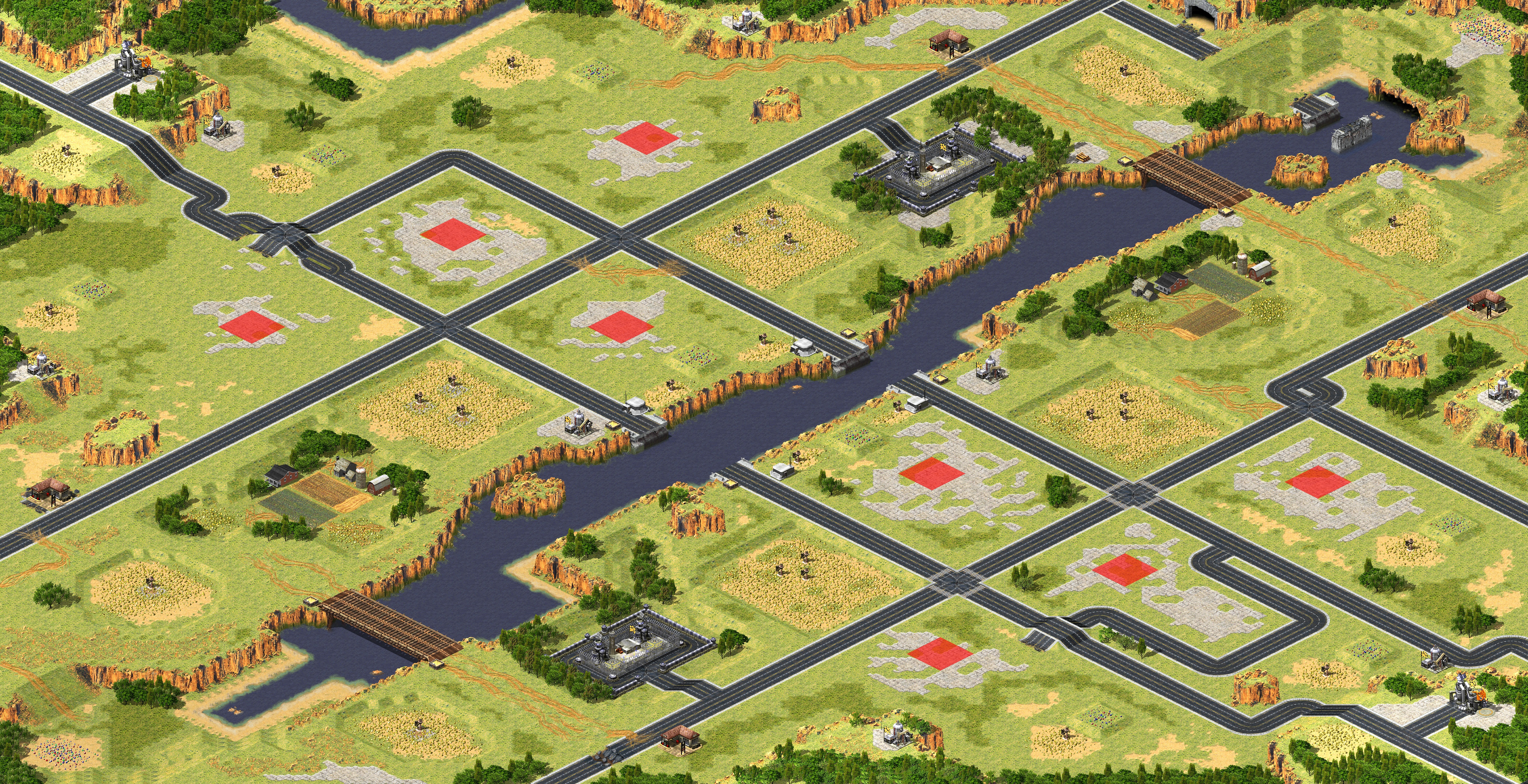 Rendered map: Country roads BY Murphy v 1.1