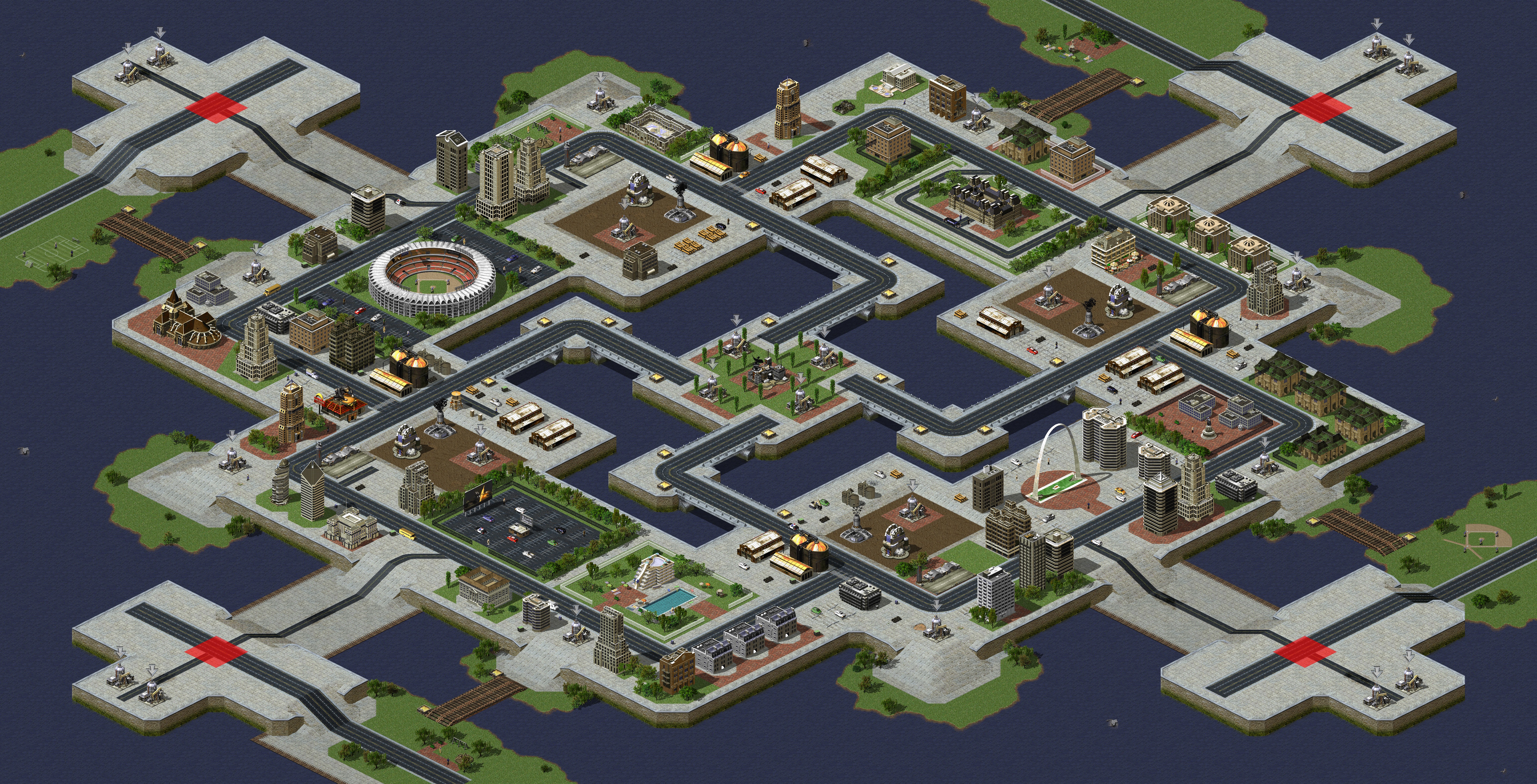 Rendered map: Quartet