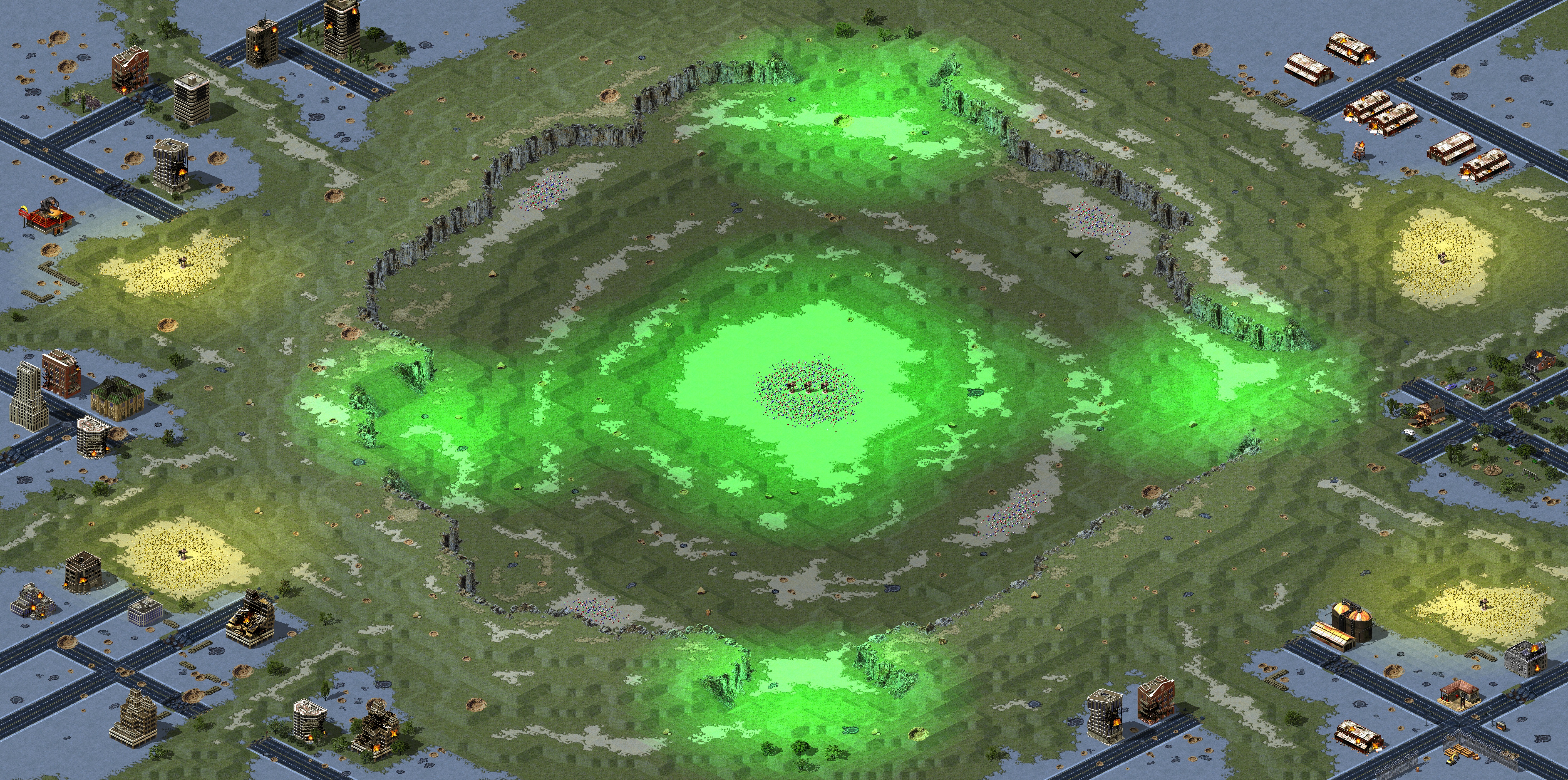 Rendered map: Sinkhole