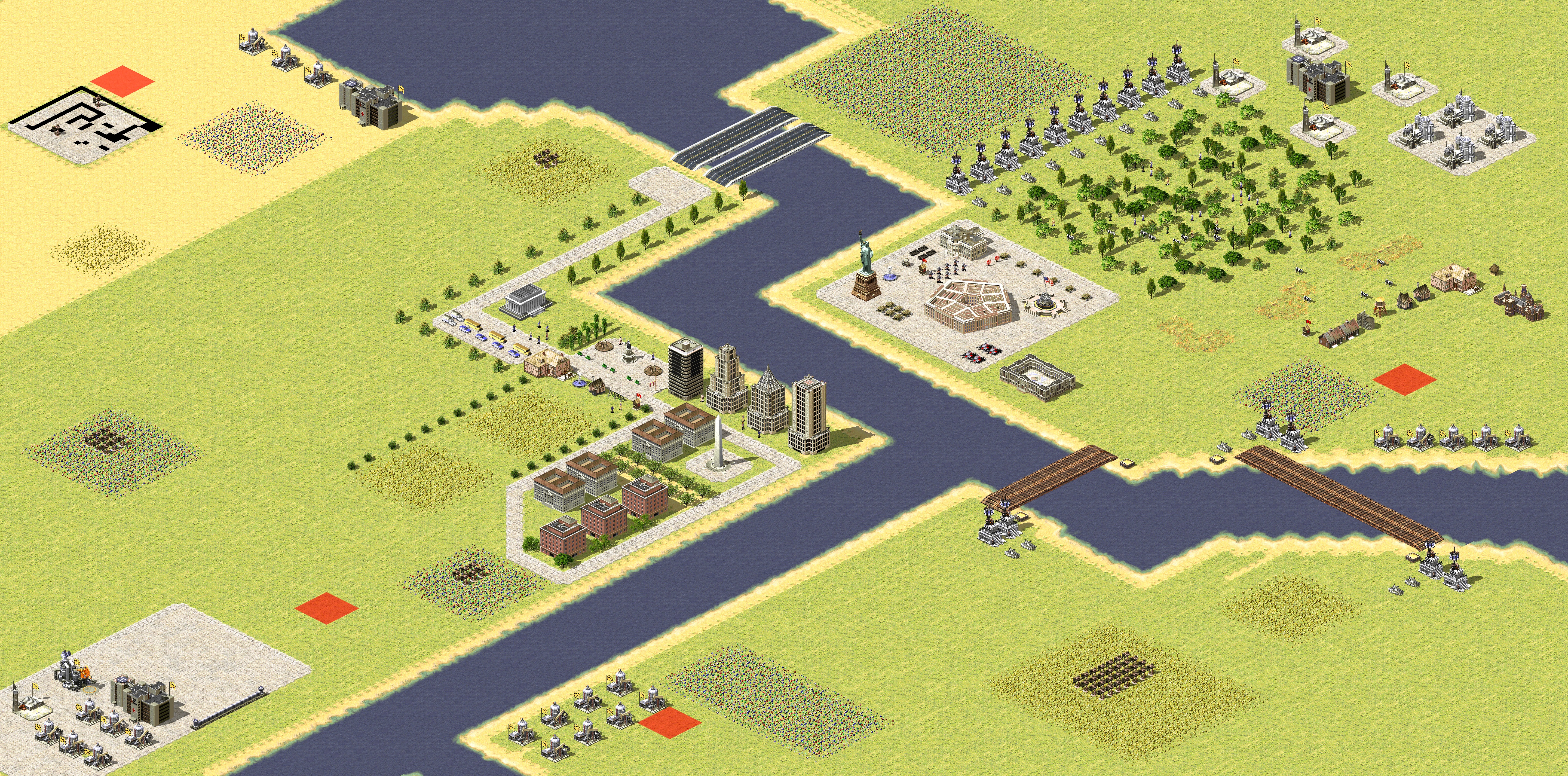 Rendered map: Four-Way Standoff