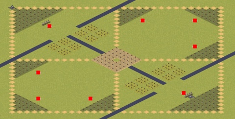 Rendered preview of Fragmented Melee (3v3v2)