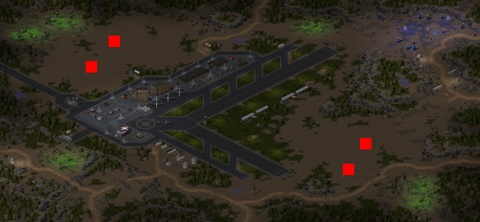 Rendered preview of airfield assault