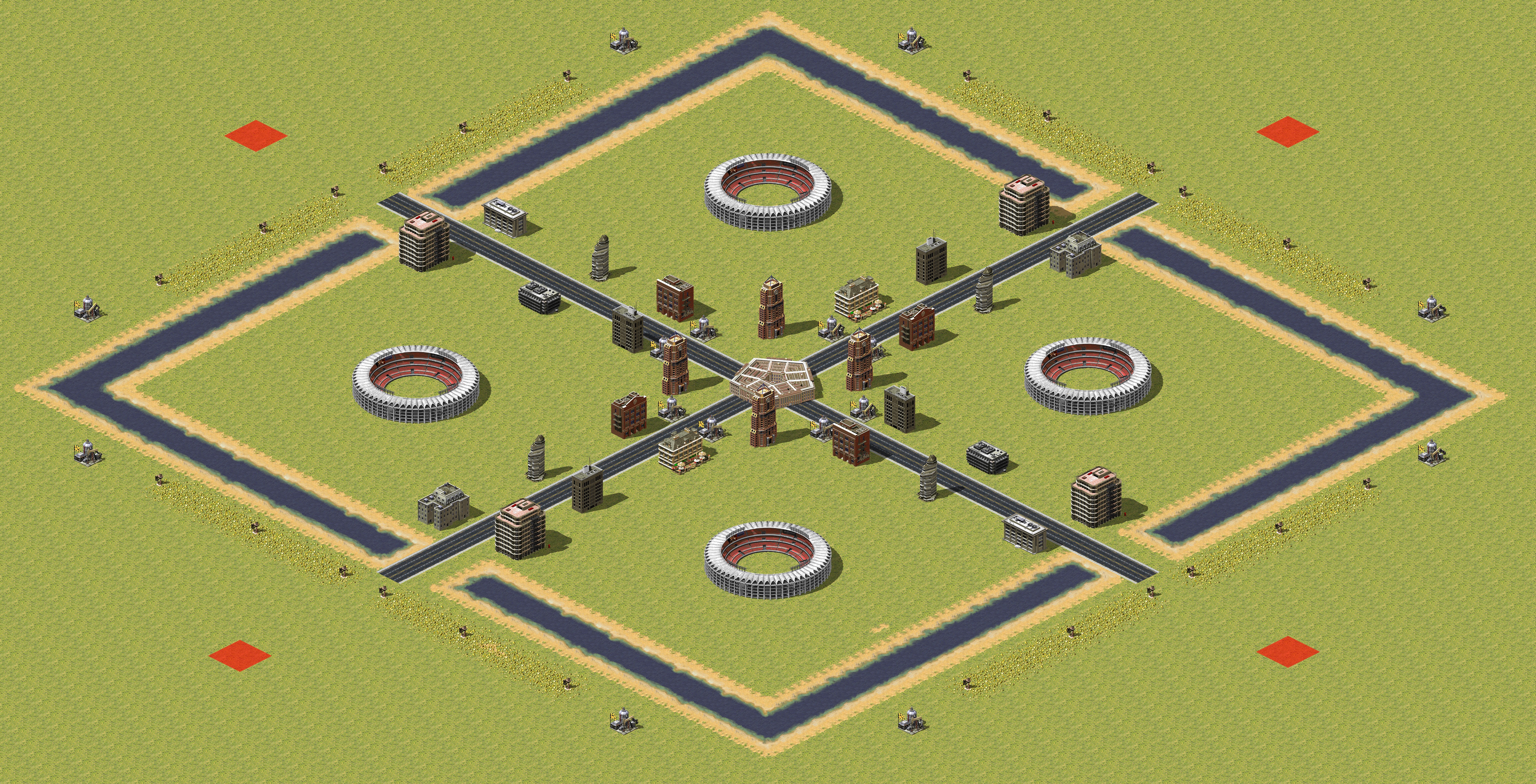 Rendered map: Road to the Pentagon