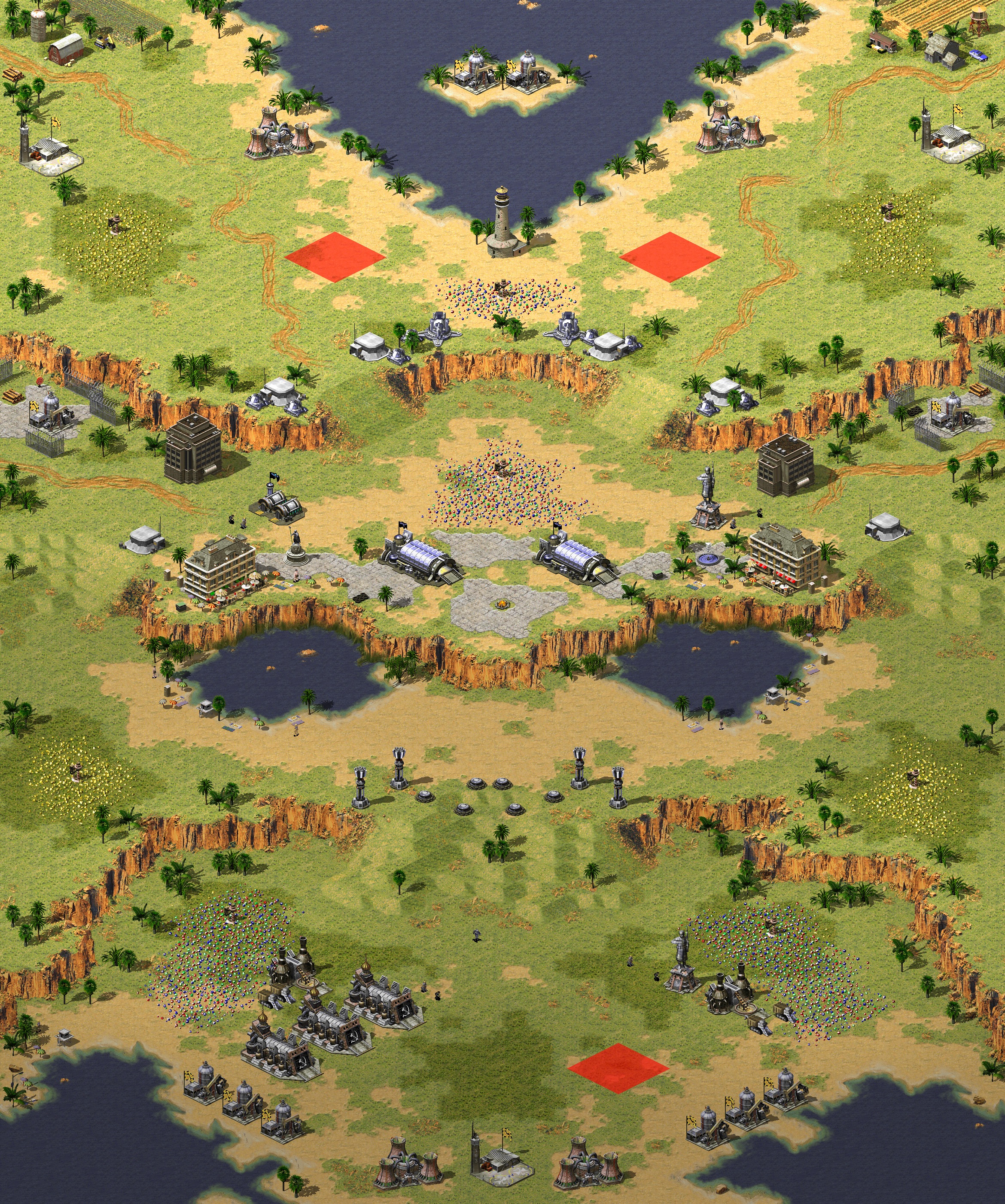 Rendered map: Unfair Casual 1v2