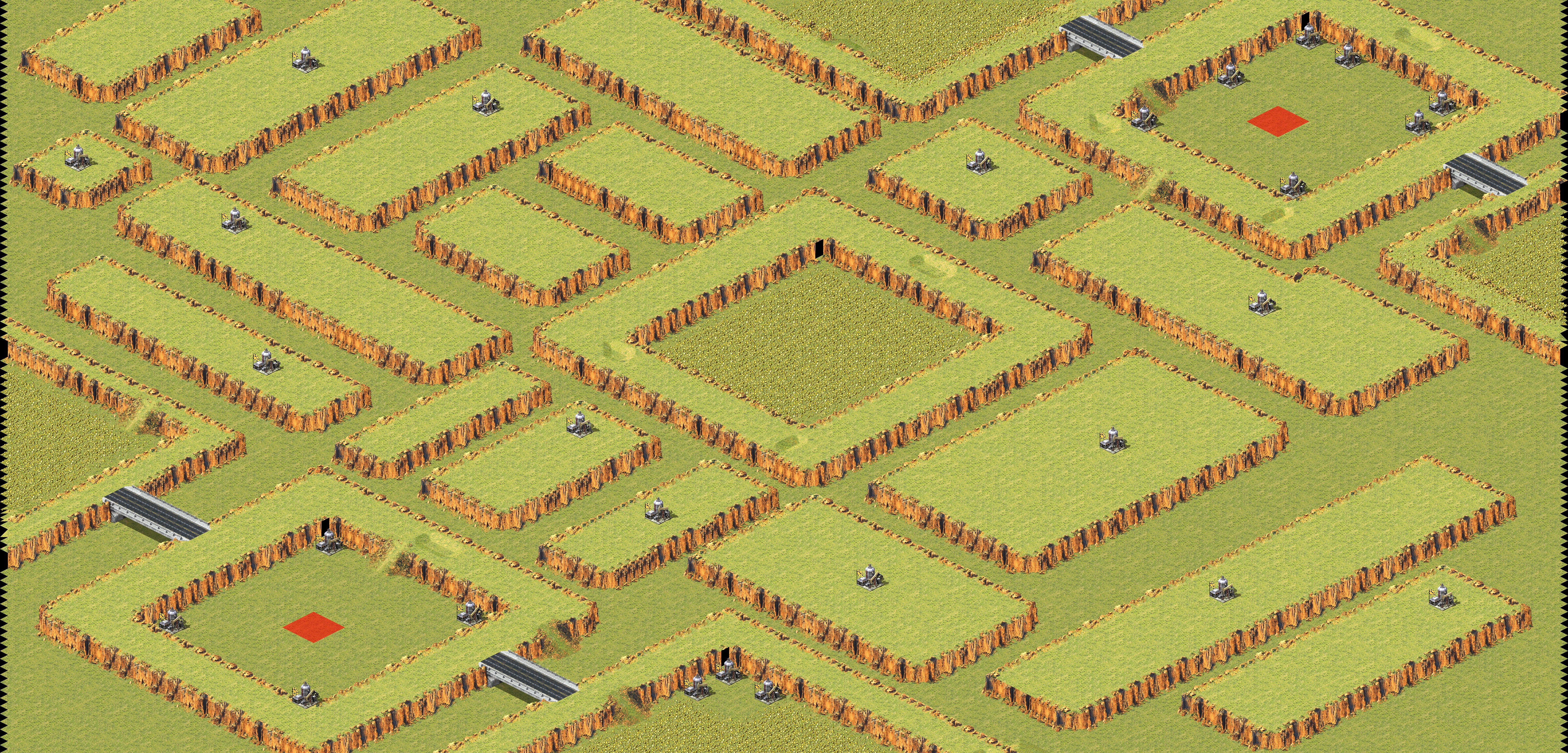 Rendered map: Trench Warfare