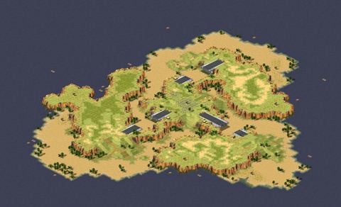 Rendered preview of Canyon Fodder (Land Rush)